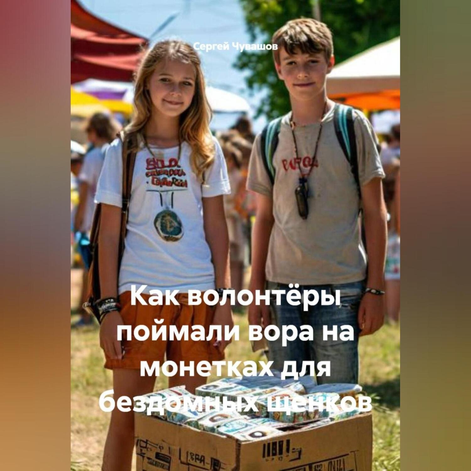 Обложка книги «Как волонтёры поймали вора на монетках для бездомных щенков»