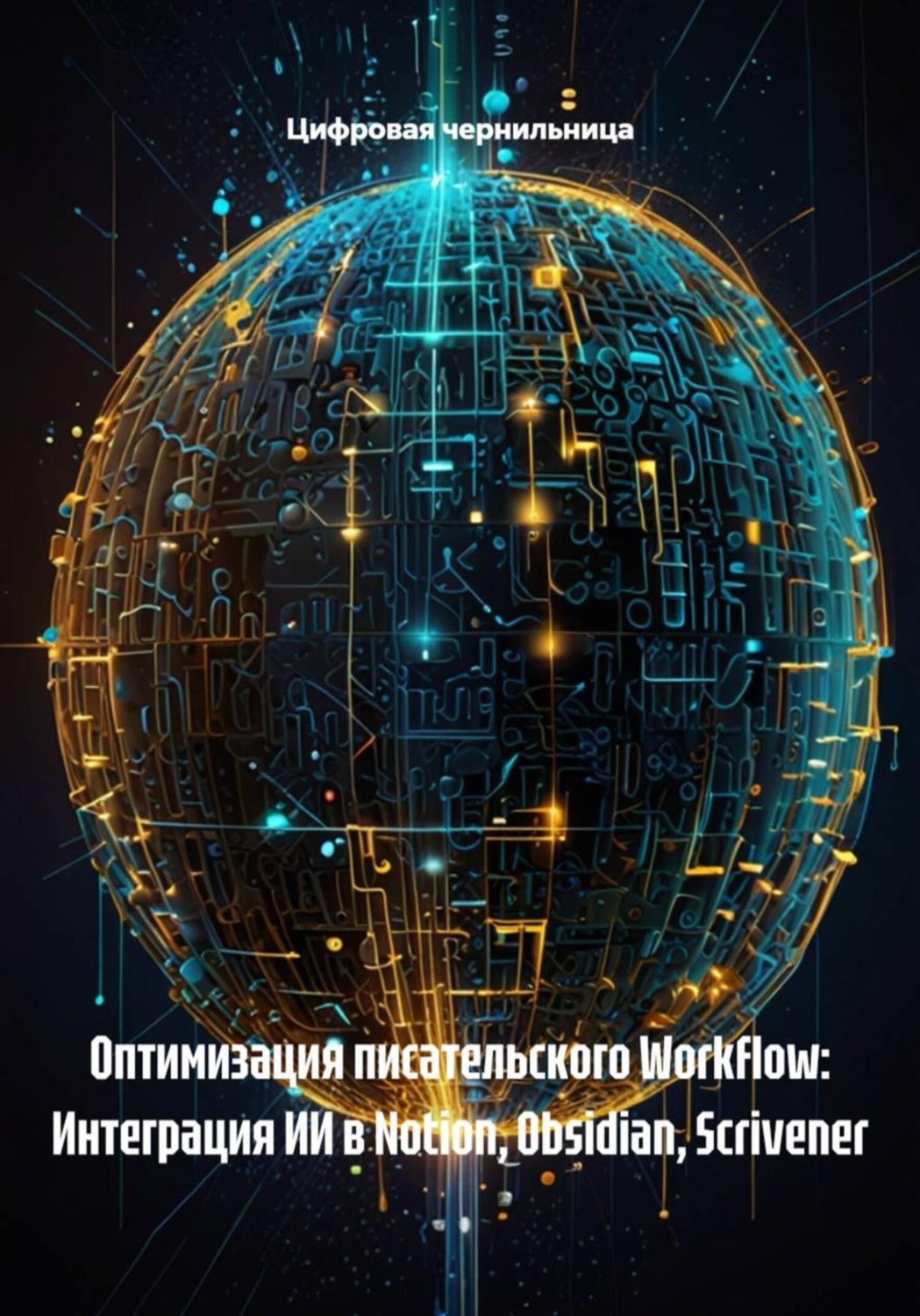 Обложка книги «Оптимизация писательского Workflow: Интеграция ИИ в Notion, Obsidian, Scrivener»