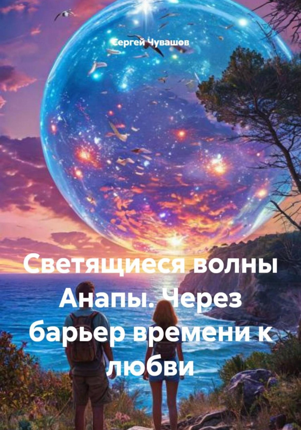 Обложка книги «Светящиеся волны Анапы. Через барьер времени к любви»