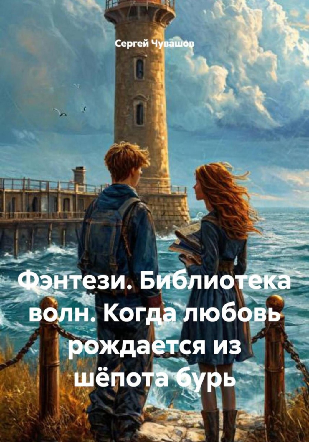 Обложка книги «Фэнтези. Библиотека волн. Когда любовь рождается из шёпота бурь»