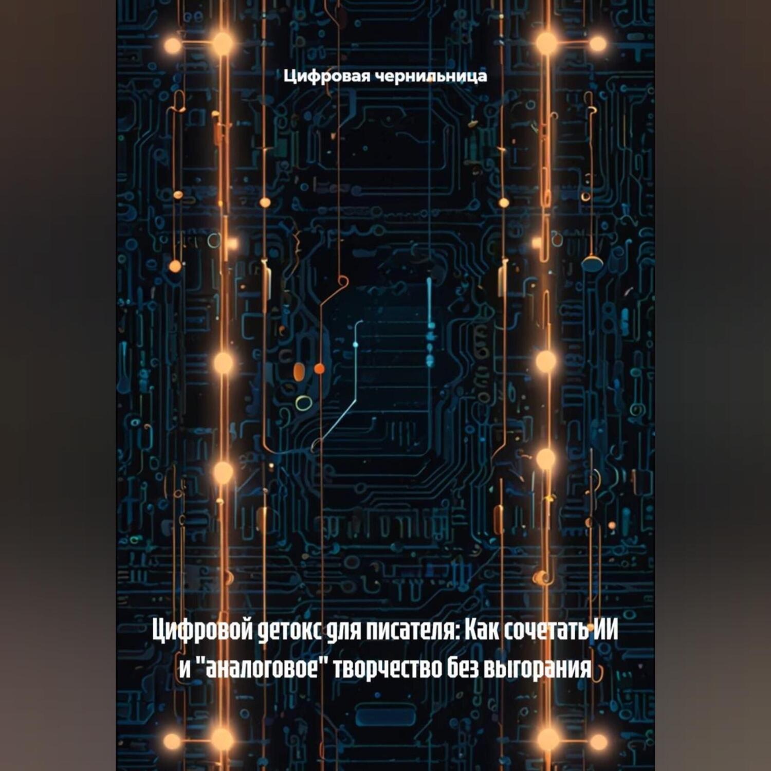 Обложка книги «Цифровой детокс для писателя: Как сочетать ИИ и «аналоговое» творчество без выгорания»