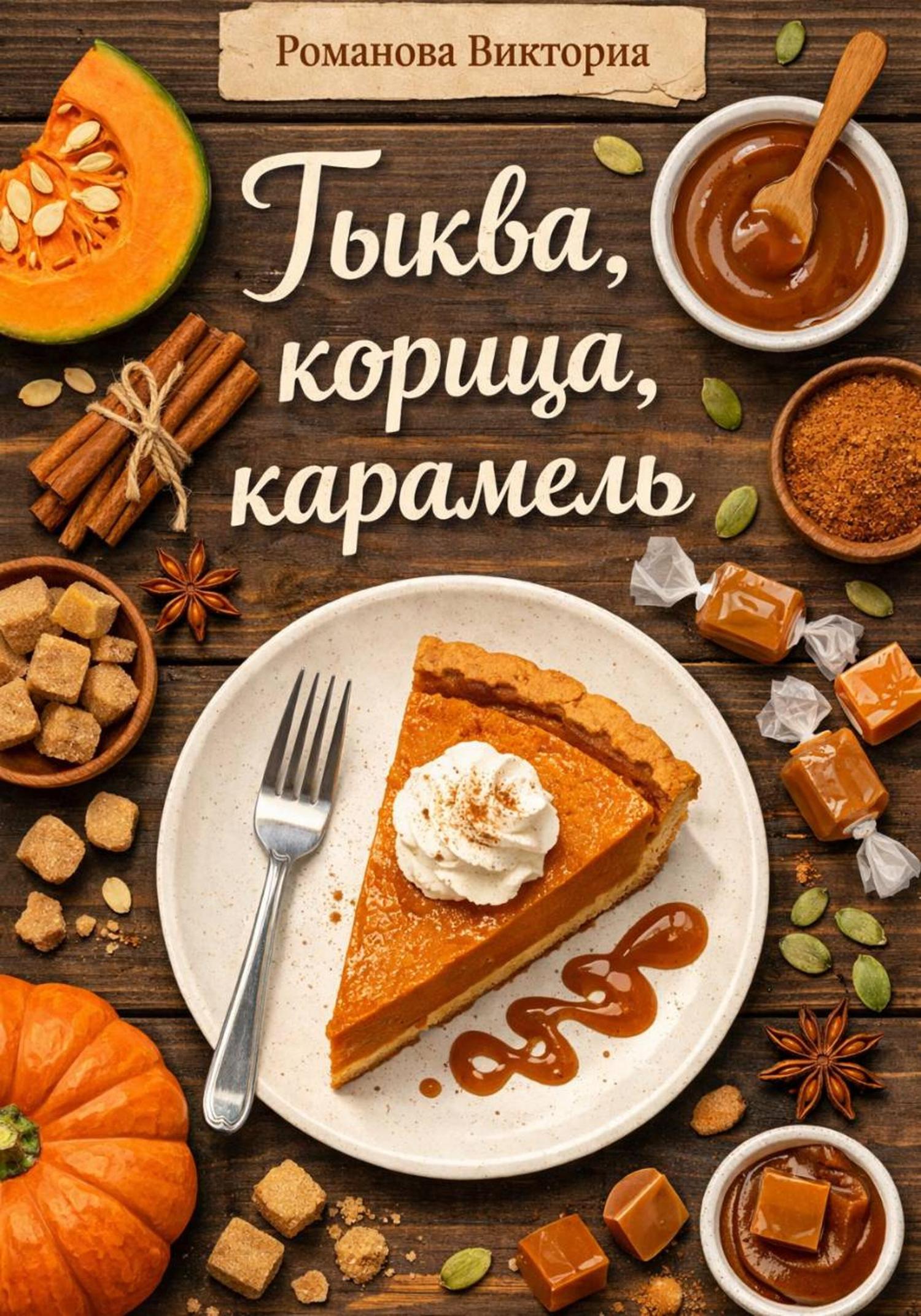 Обложка книги «Тыква, корица, карамель»