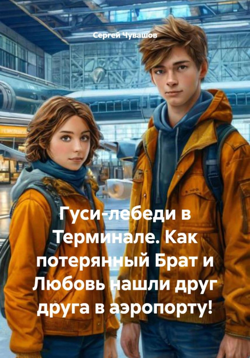 Обложка книги «Гуси-лебеди в Терминале. Как потерянный Брат и Любовь нашли друг друга в аэропорту!»