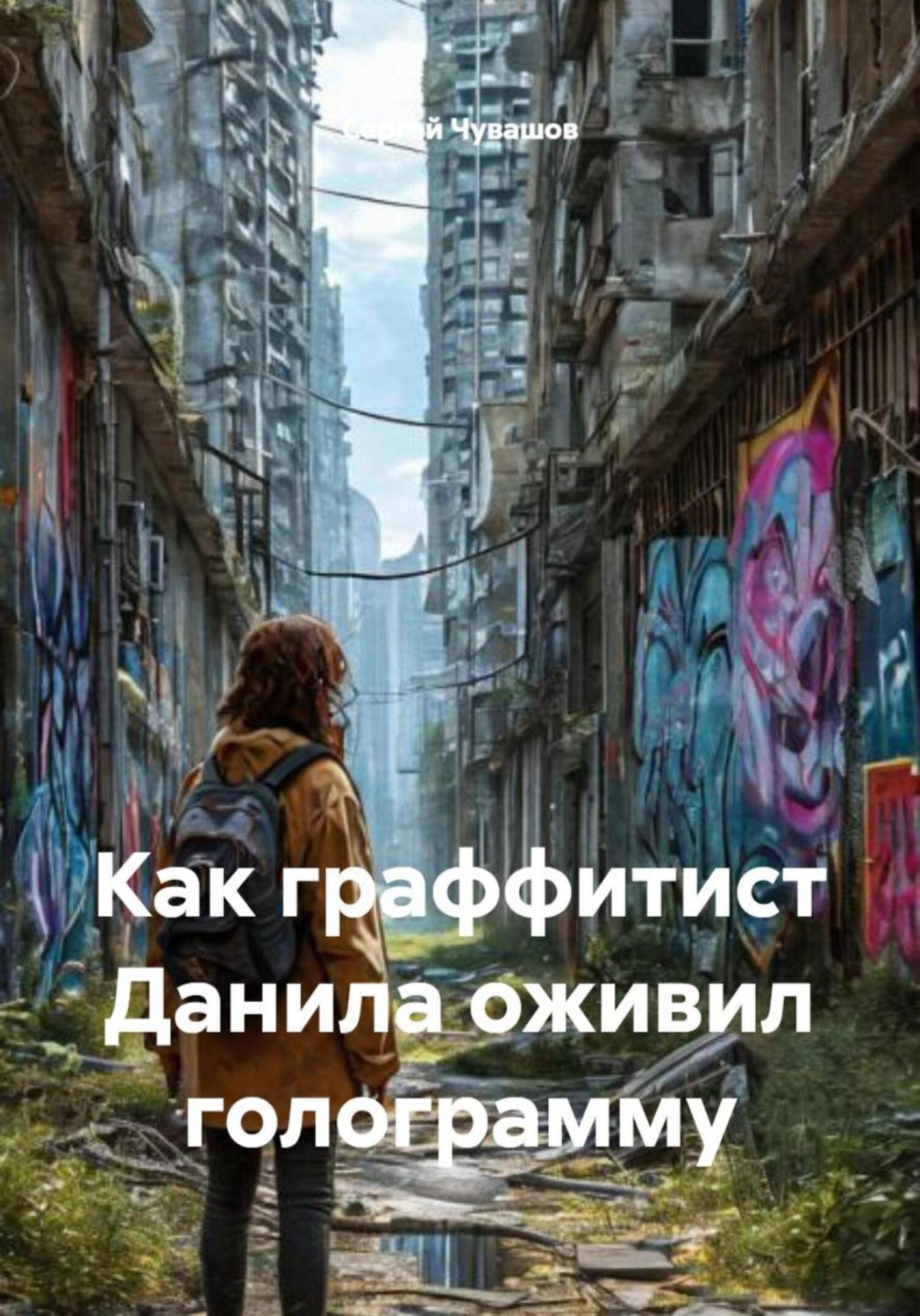 Обложка книги «Как граффитист Данила оживил голограмму»