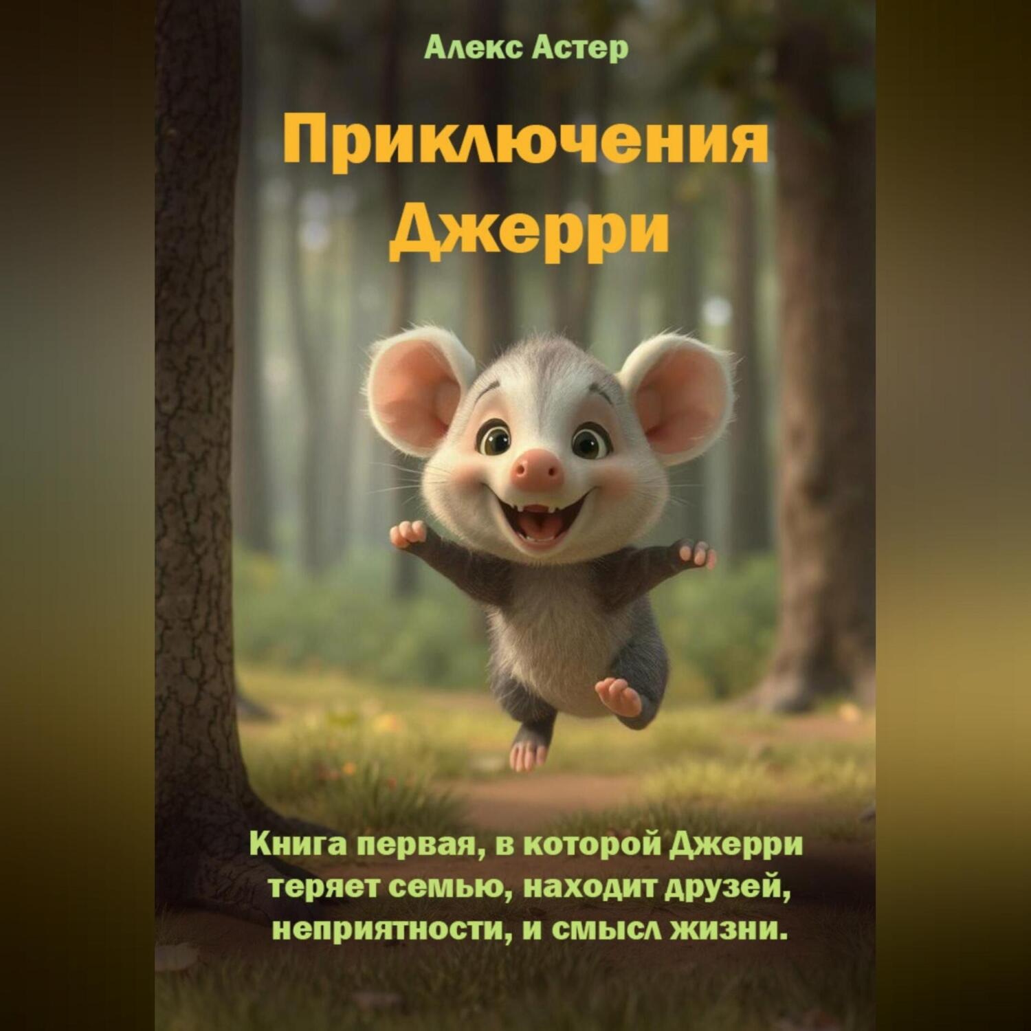 Обложка книги «Приключения Джерри. Книга первая, в которой Джерри теряет семью, находит друзей, неприятности и смысл жизни.»