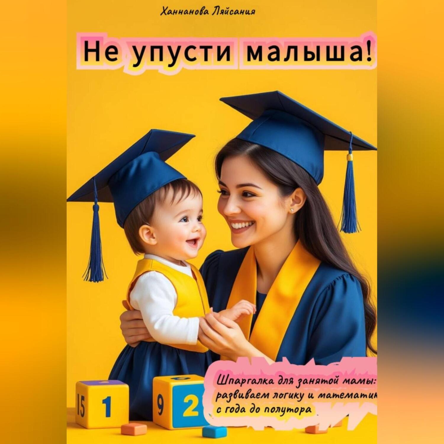 Обложка книги ««Не упусти малыша! Шпаргалка для занятой мамы: развиваем логику и математику с года до полутора»»