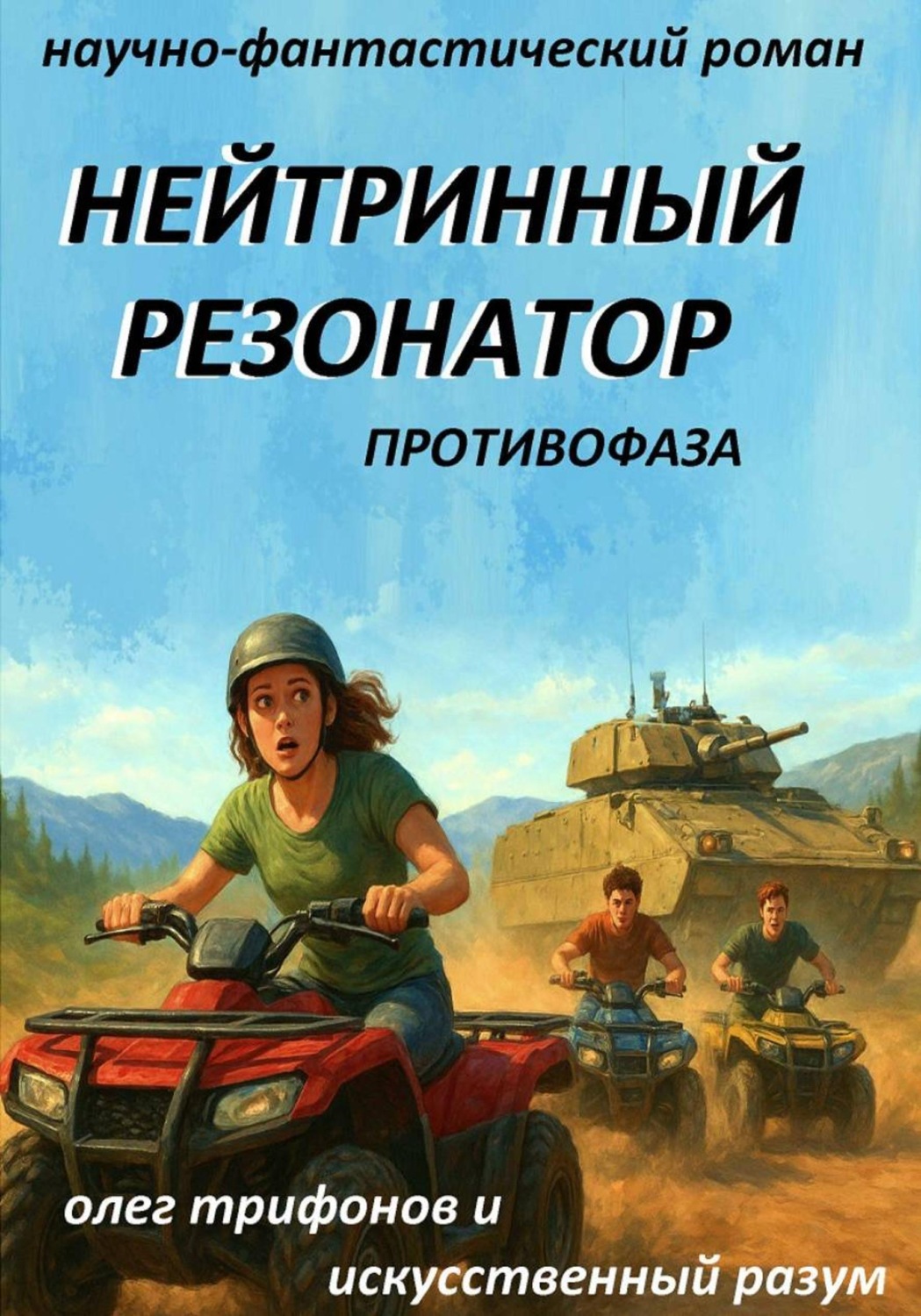 Обложка книги «Нейтринный резонатор времени, противофаза»