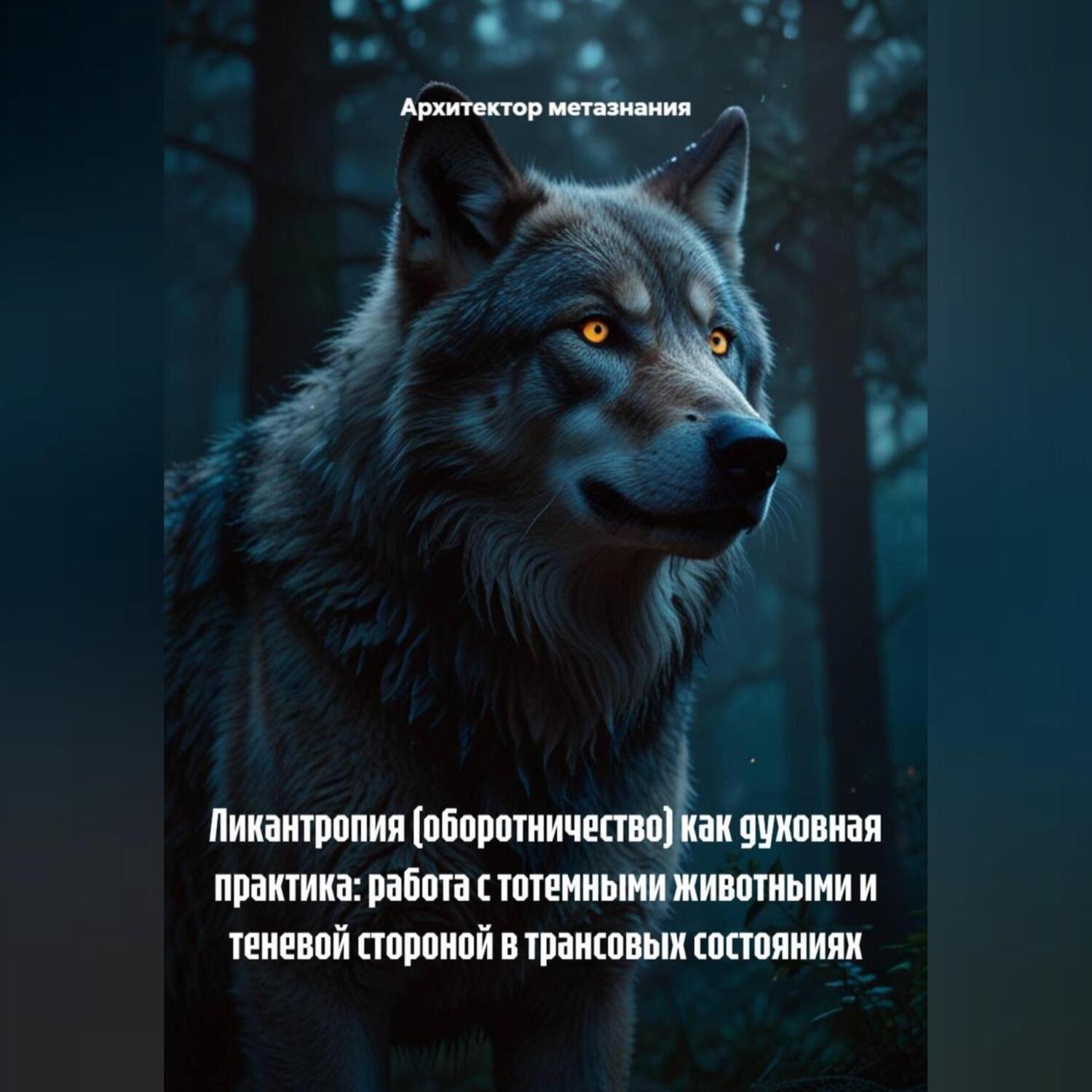 Обложка книги «Ликантропия (Оборотничество) как Духовная Практика: Работа с Тотемными Животными и Теневой Стороной в Трансовых Состояниях»