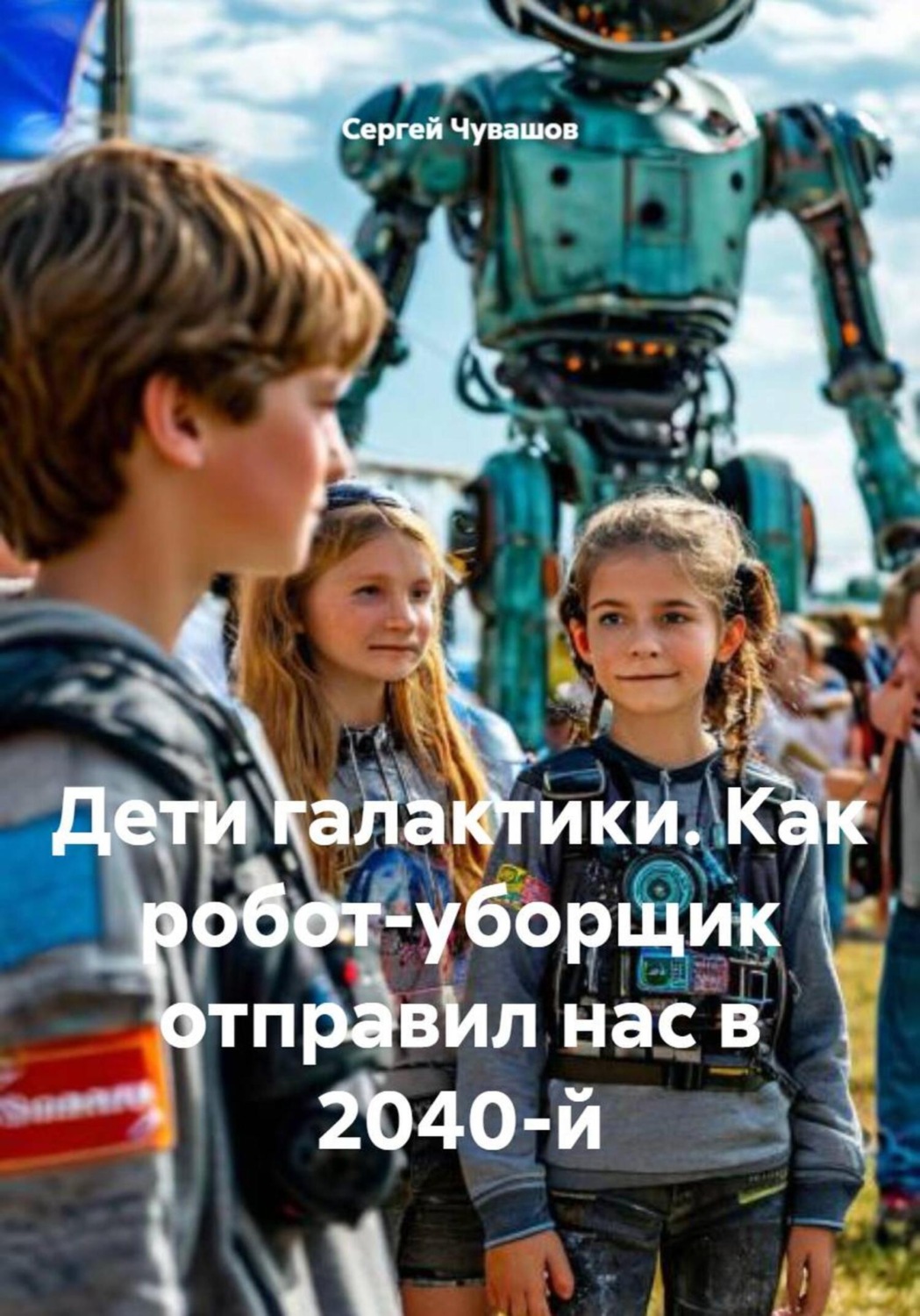 Обложка книги «Дети галактики. Как робот-уборщик отправил нас в 2040-й»