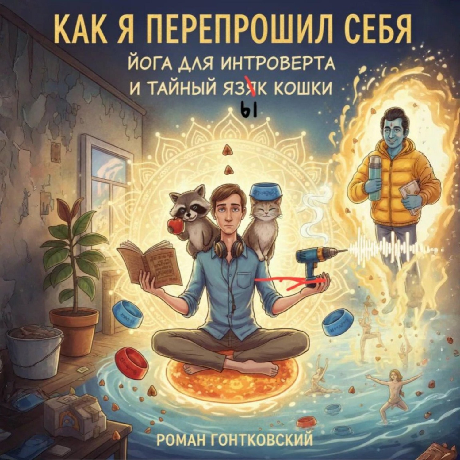Обложка книги «Как я перепрошил себя: Йога для интроверта и тайный язык кошки»
