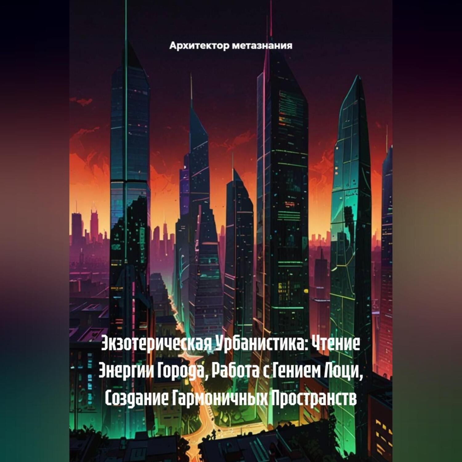 Обложка книги «Экзотерическая Урбанистика: Чтение Энергии Города, Работа с Гением Лоци, Создание Гармоничных Пространств»
