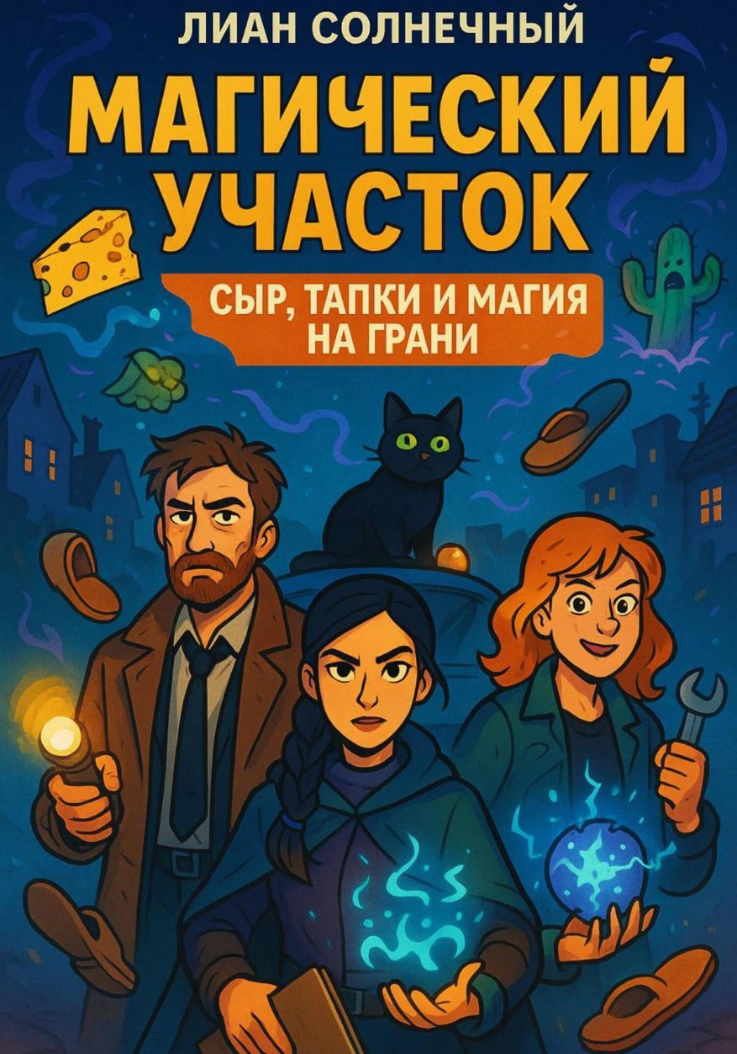 Обложка книги «Магический участок – сыр, тапки и магия на грани»