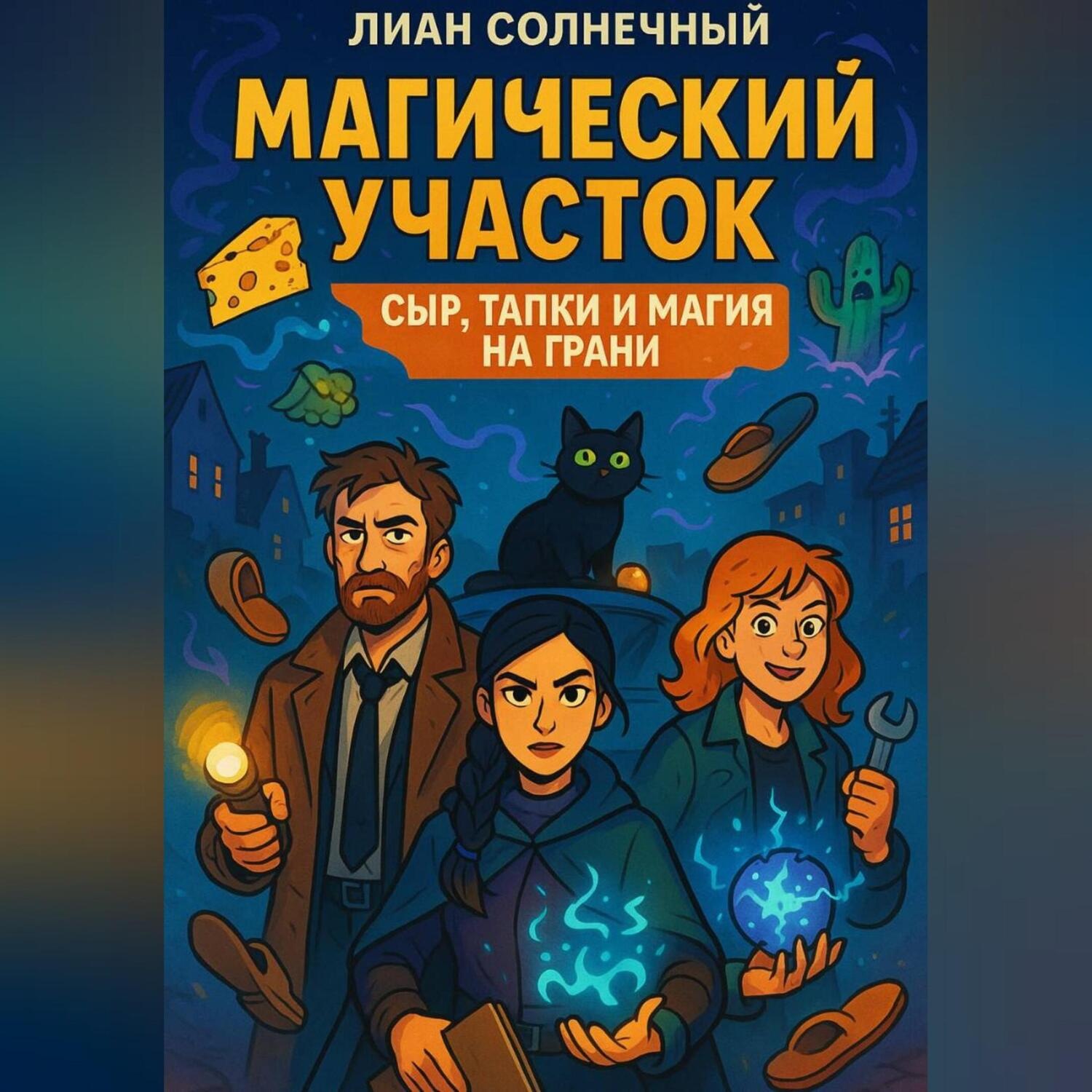Обложка книги «Магический участок – сыр, тапки и магия на грани»
