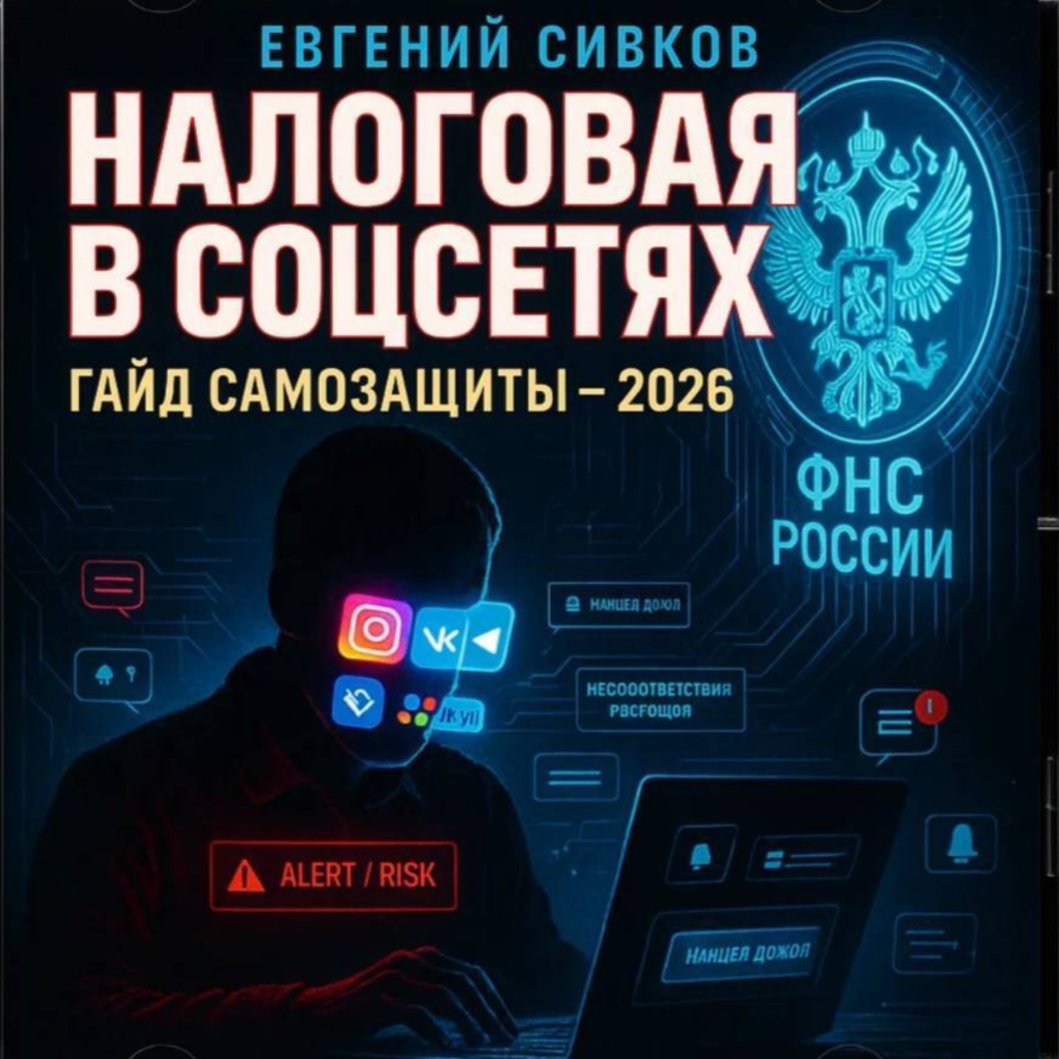 Обложка книги «Налоговая в соцсетях: Полный гайд самозащиты для 2026 года»