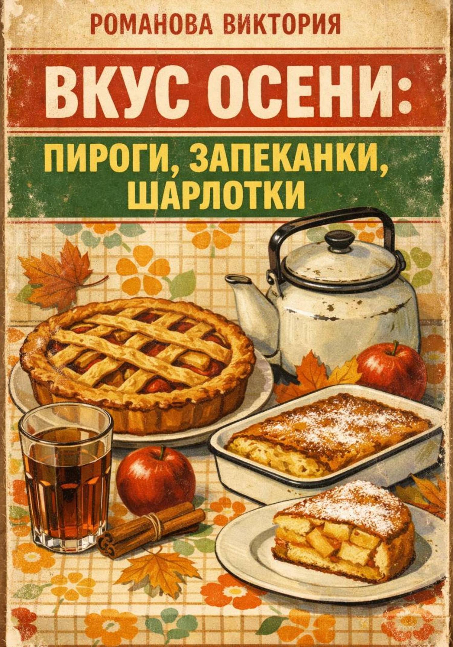 Обложка книги «Вкус осени: пироги, запеканки, шарлотки»
