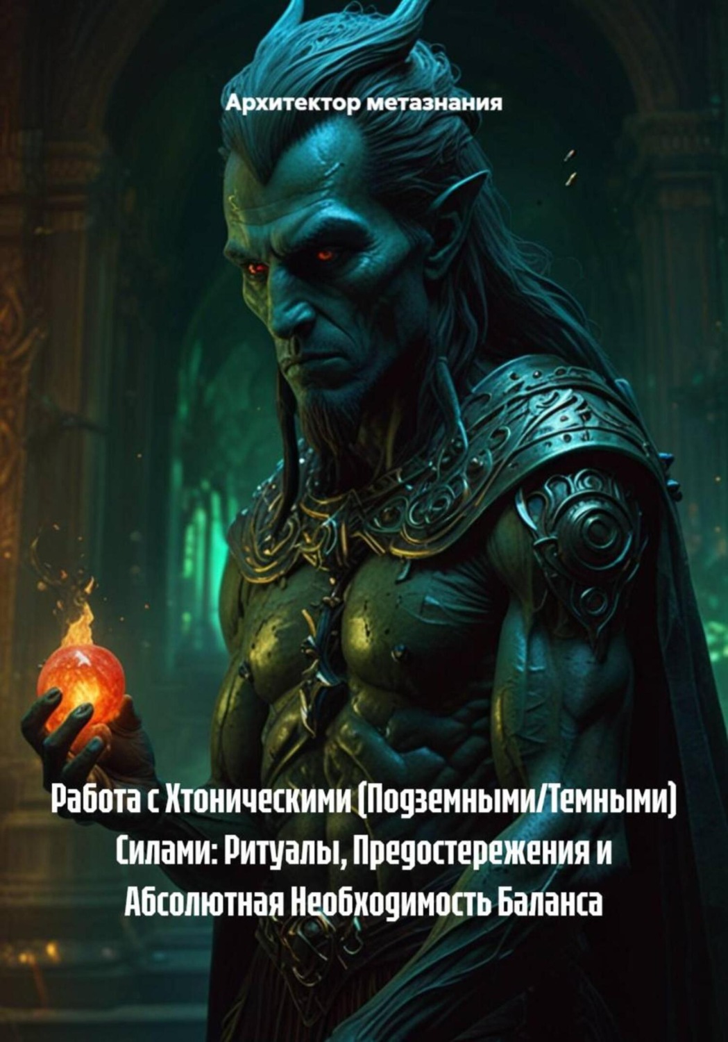 Обложка книги «Работа с Хтоническими (Подземными/Темными) Силами: Ритуалы, Предостережения и Абсолютная Необходимость Баланса»