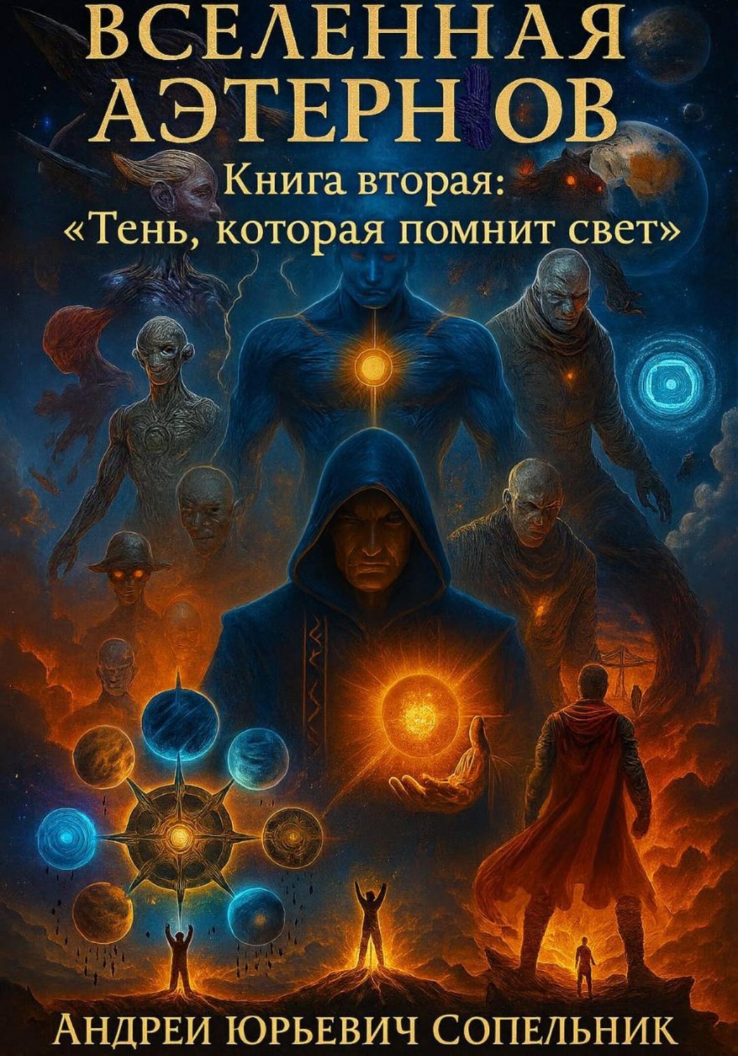 Обложка книги «ВСЕЛЕННАЯ АЭТЕРНОВ. Книга вторая: Тень, которая помнит свет»