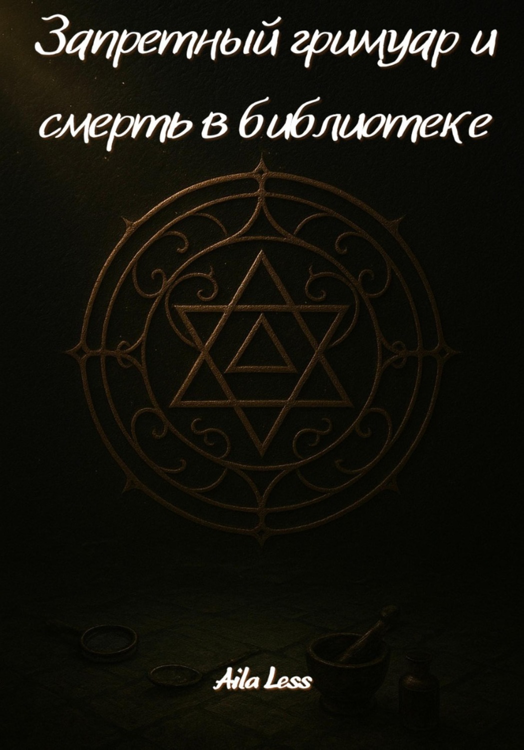 Обложка книги «Запретный гримуар и смерть в библиотеке»