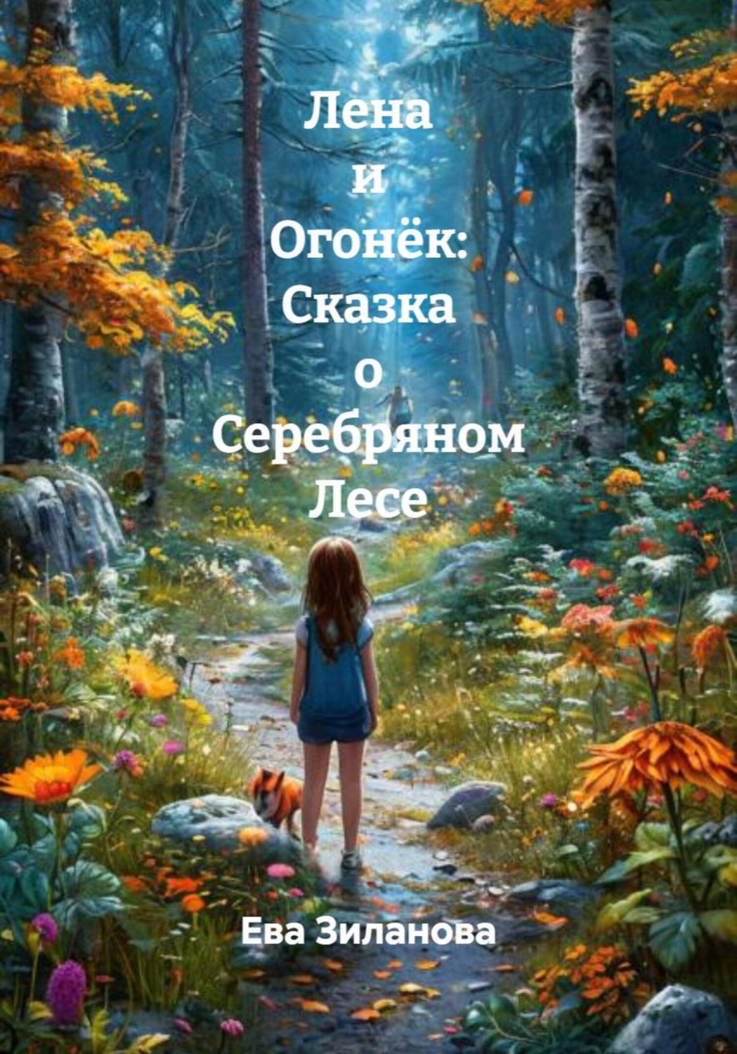 Обложка книги «Лена и Огонёк: Сказка о Серебряном Лесе»