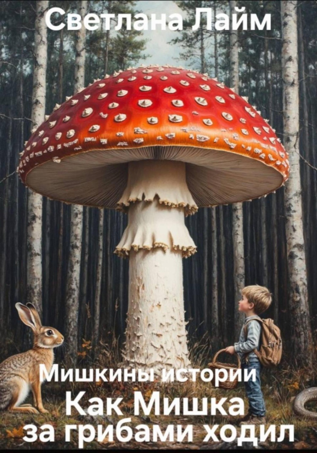 Обложка книги «Мишкины истории. Как Мишка за грибами ходил»