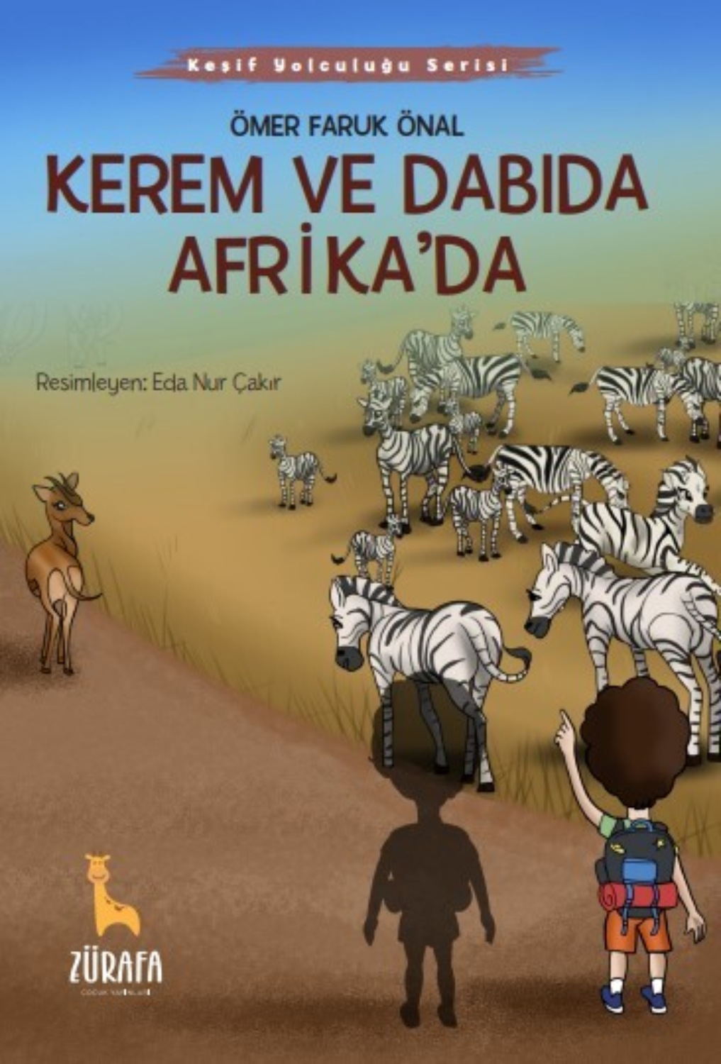 Обложка книги «KEREM VE DABIDA AFRİKA’DA»