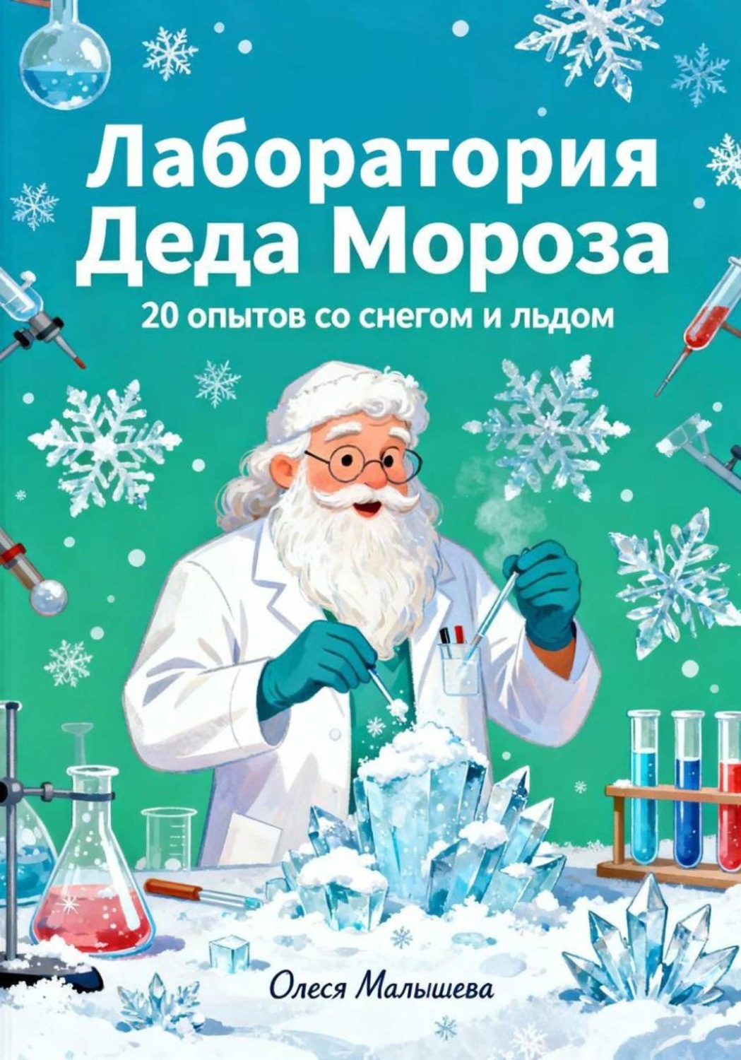 Обложка книги «Лаборатория Деда Мороза. 20 опытов со снегом и льдом»