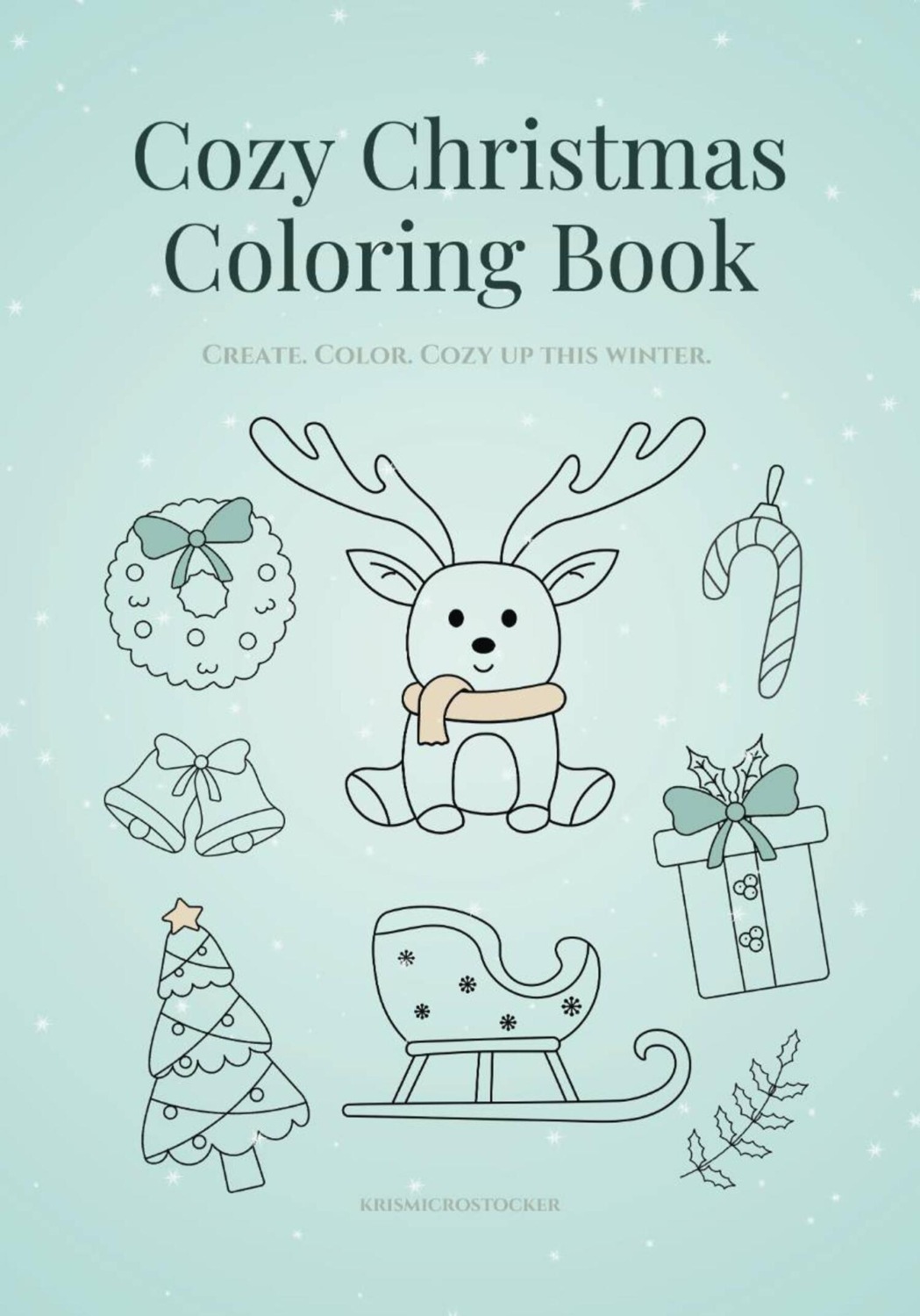 Обложка книги «Cozy Christmas Coloring Book»