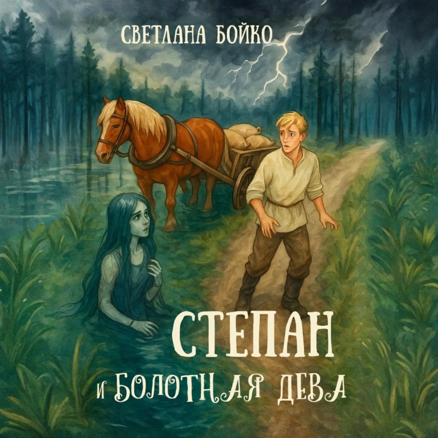 Обложка книги «Степан и Болотная дева»