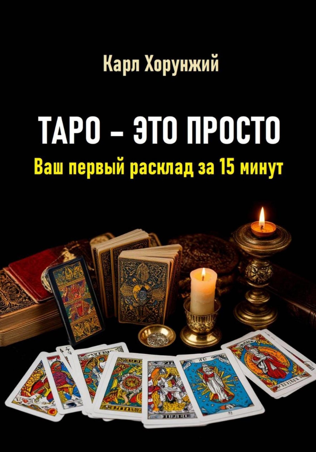 Обложка книги «Таро – это просто. Ваш первый расклад за 15 минут»