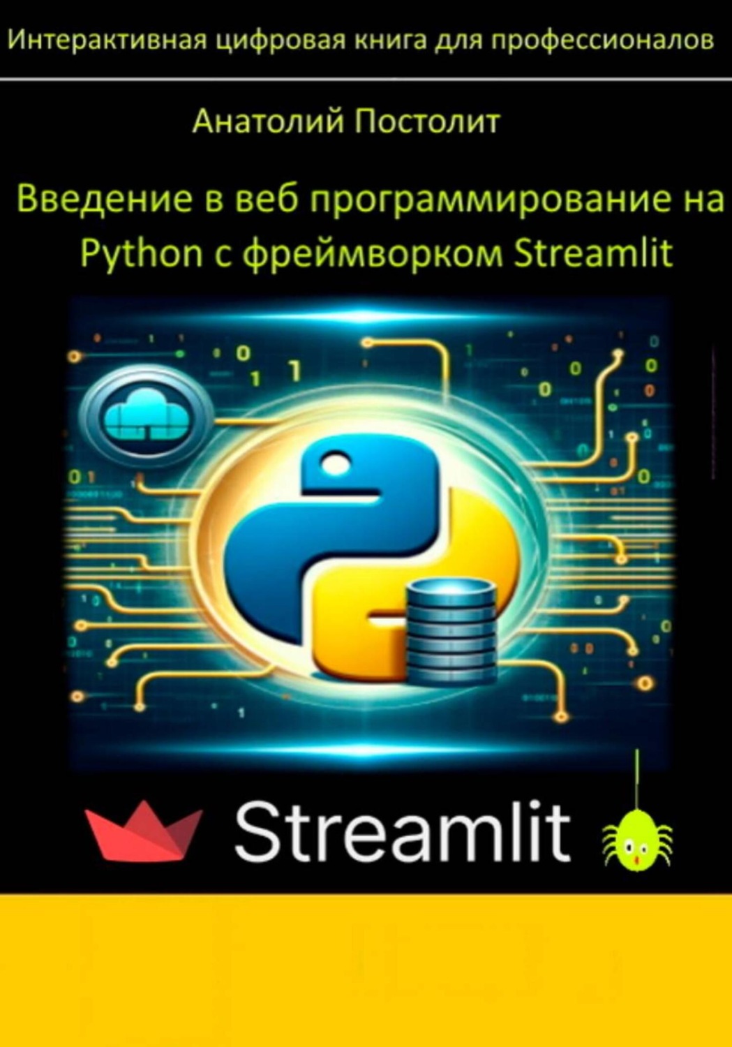 Обложка книги «Введение в веб программирование на Python с фреймворком Streamlit»