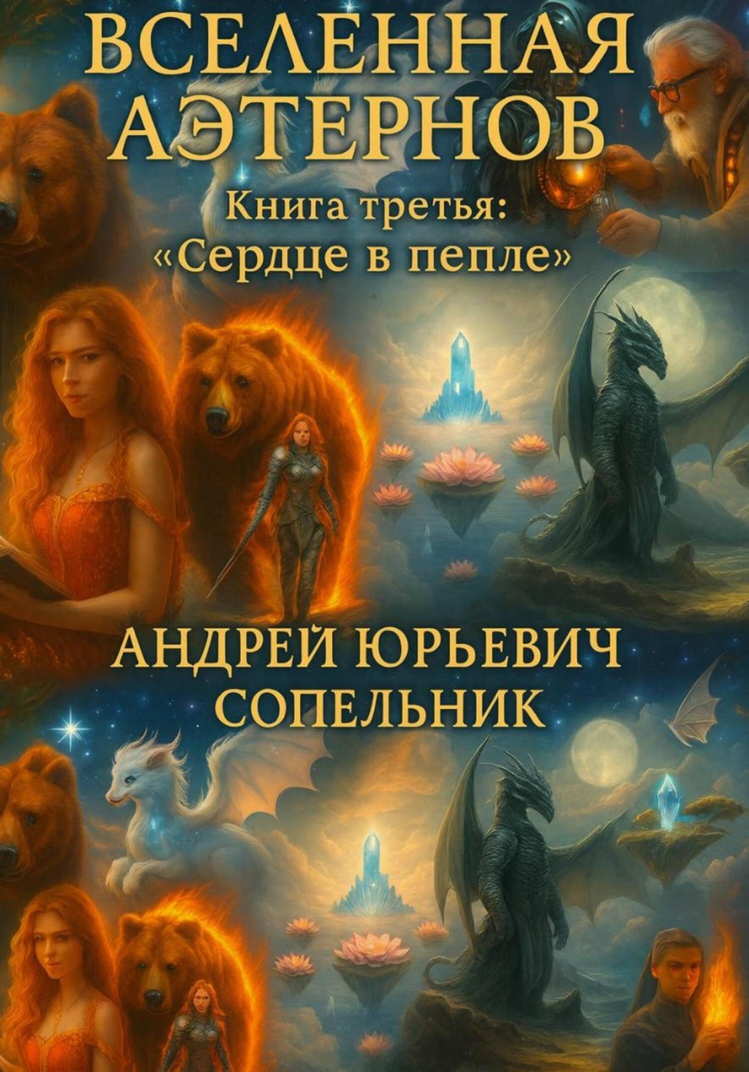 Обложка книги «Вселенная Аэтернов. Книга третья. Сердце в пепле»