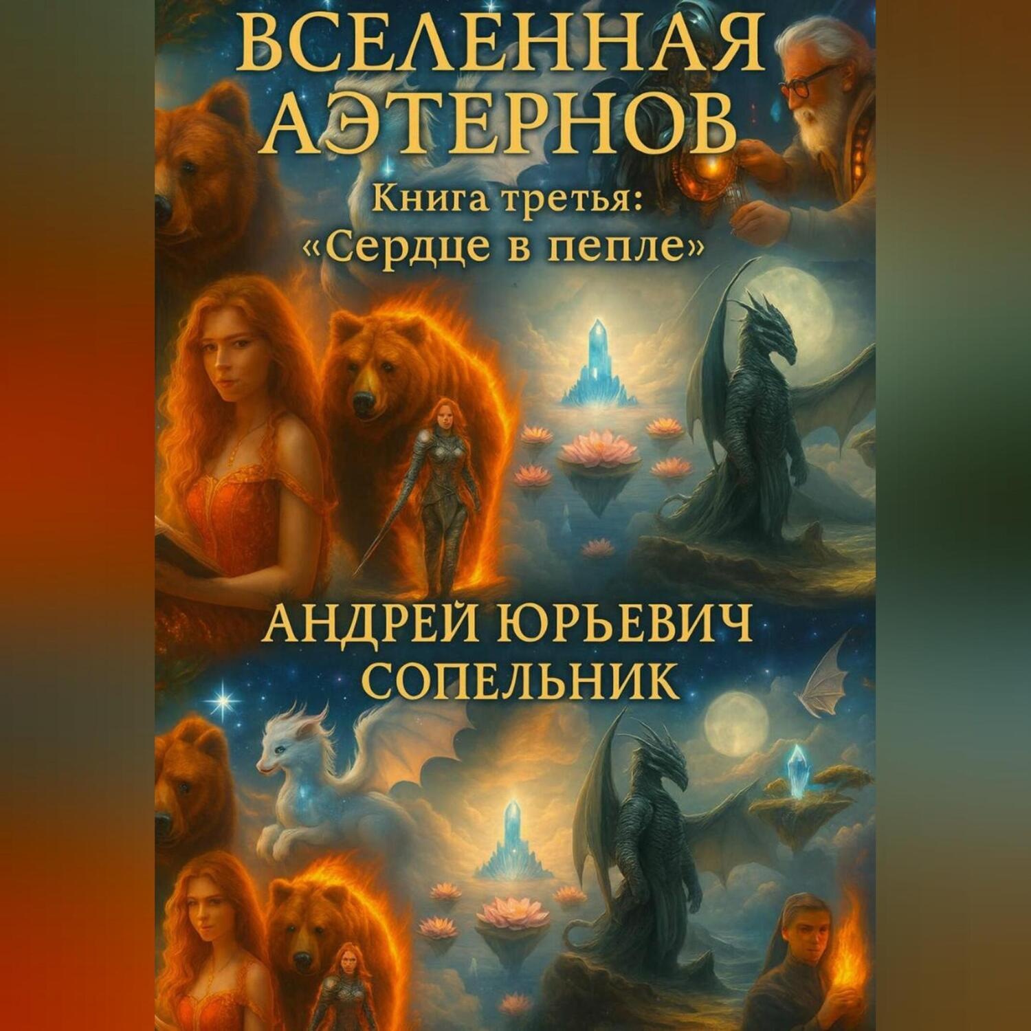 Обложка книги «ВСЕЛЕННАЯ АЭТЕРНОВ Книга третья: «Сердце в пепле».»