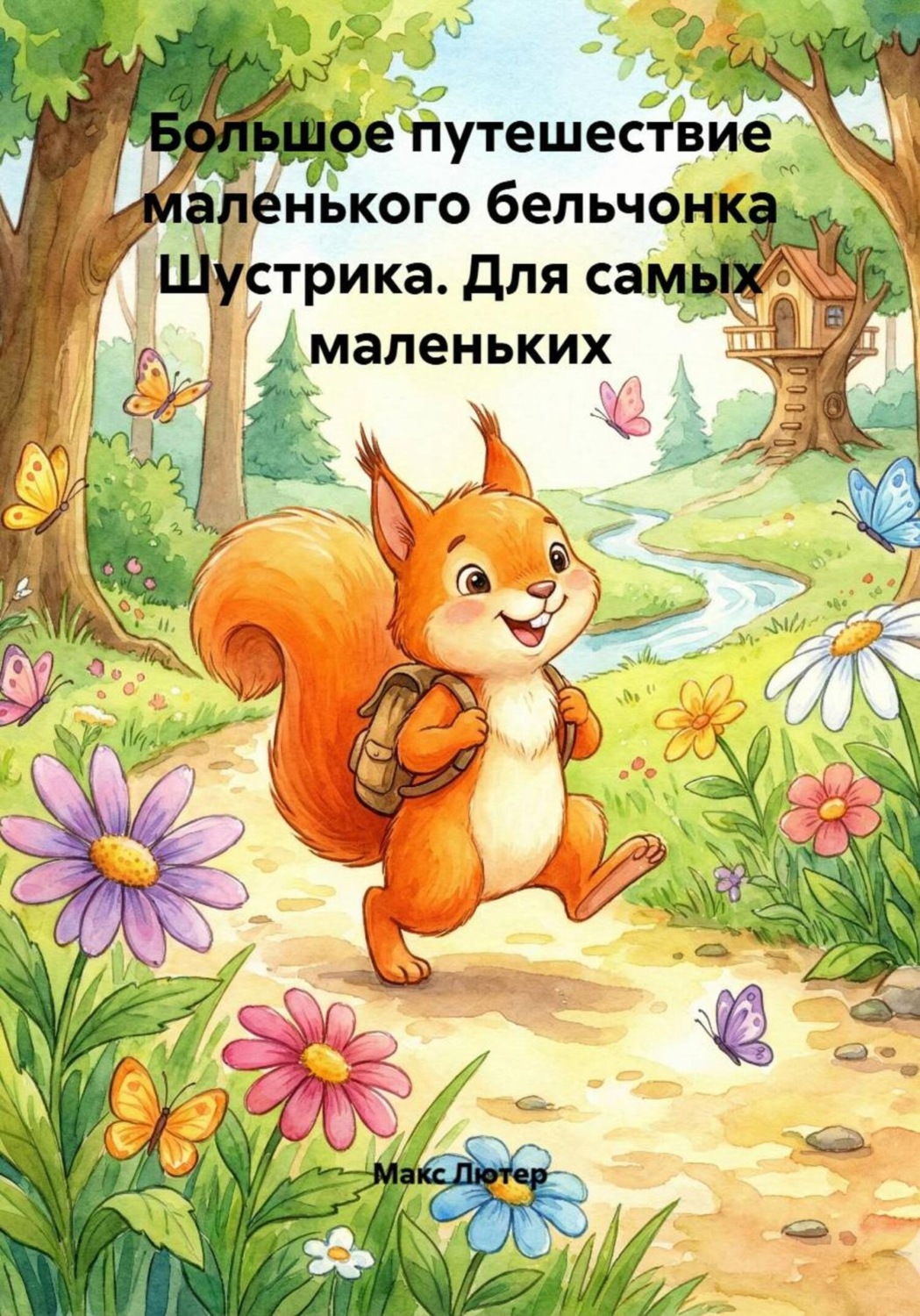 Обложка книги «Большое путешествие маленького бельчонка Шустрика. Для самых маленьких»