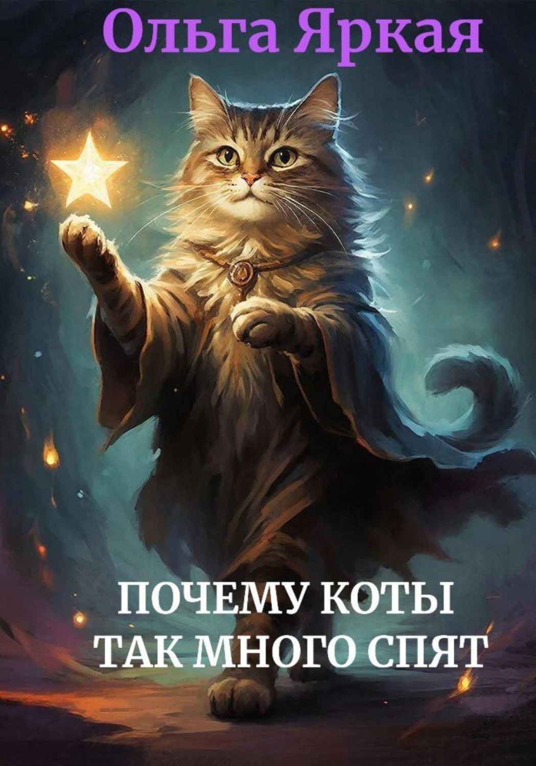 Обложка книги «Почему коты так много спят»