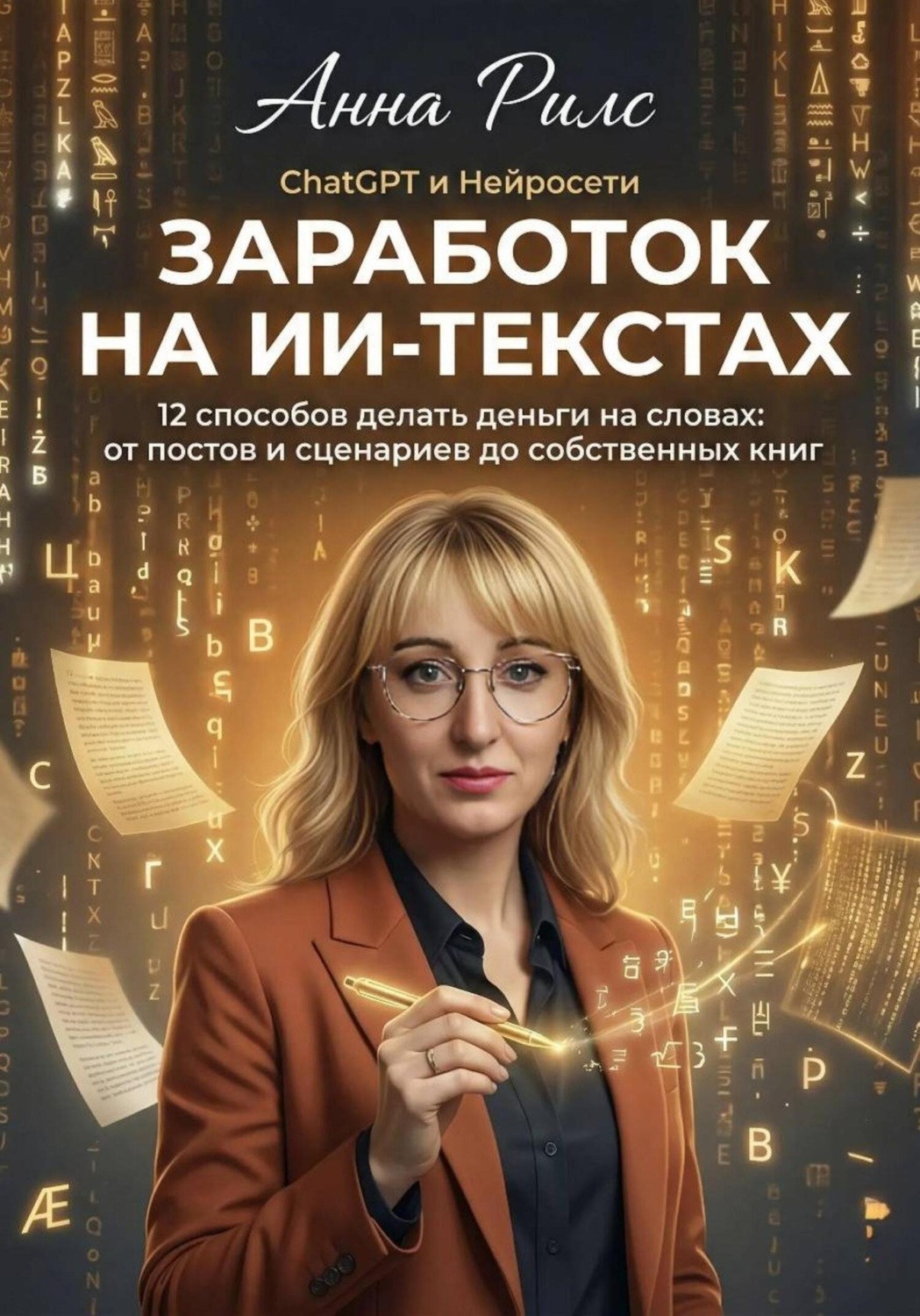 Обложка книги «Заработок на ИИ-текстах»