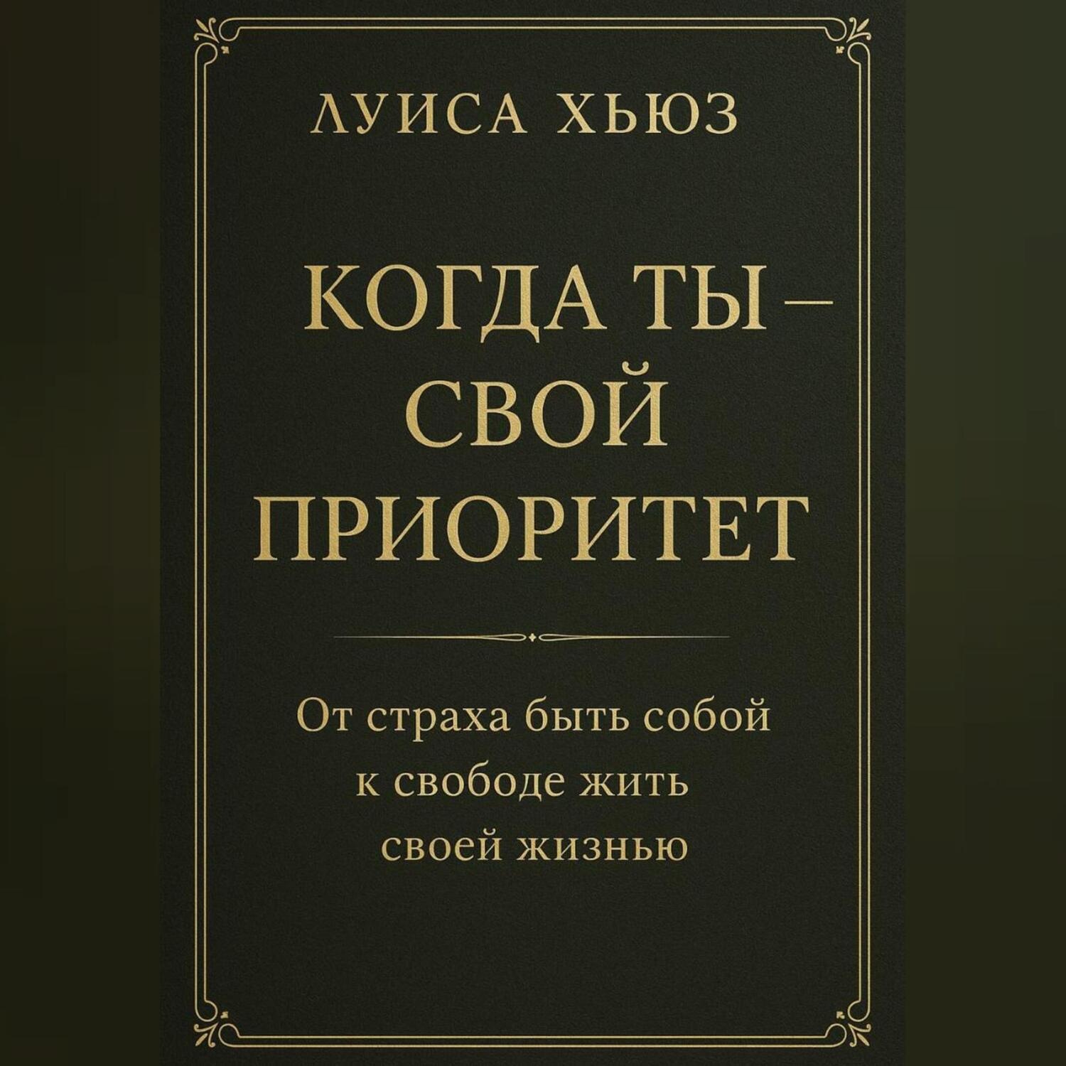 Обложка книги «Когда ты – свой приоритет. От страха быть собой к свободе жить своей жизнью»