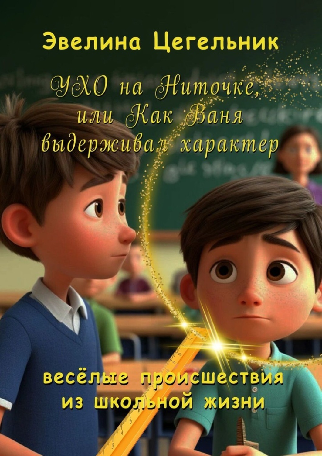 Обложка книги «Ухо на ниточке, или Как Ваня выдерживал характер. Весёлые происшествия из школьной жизни»