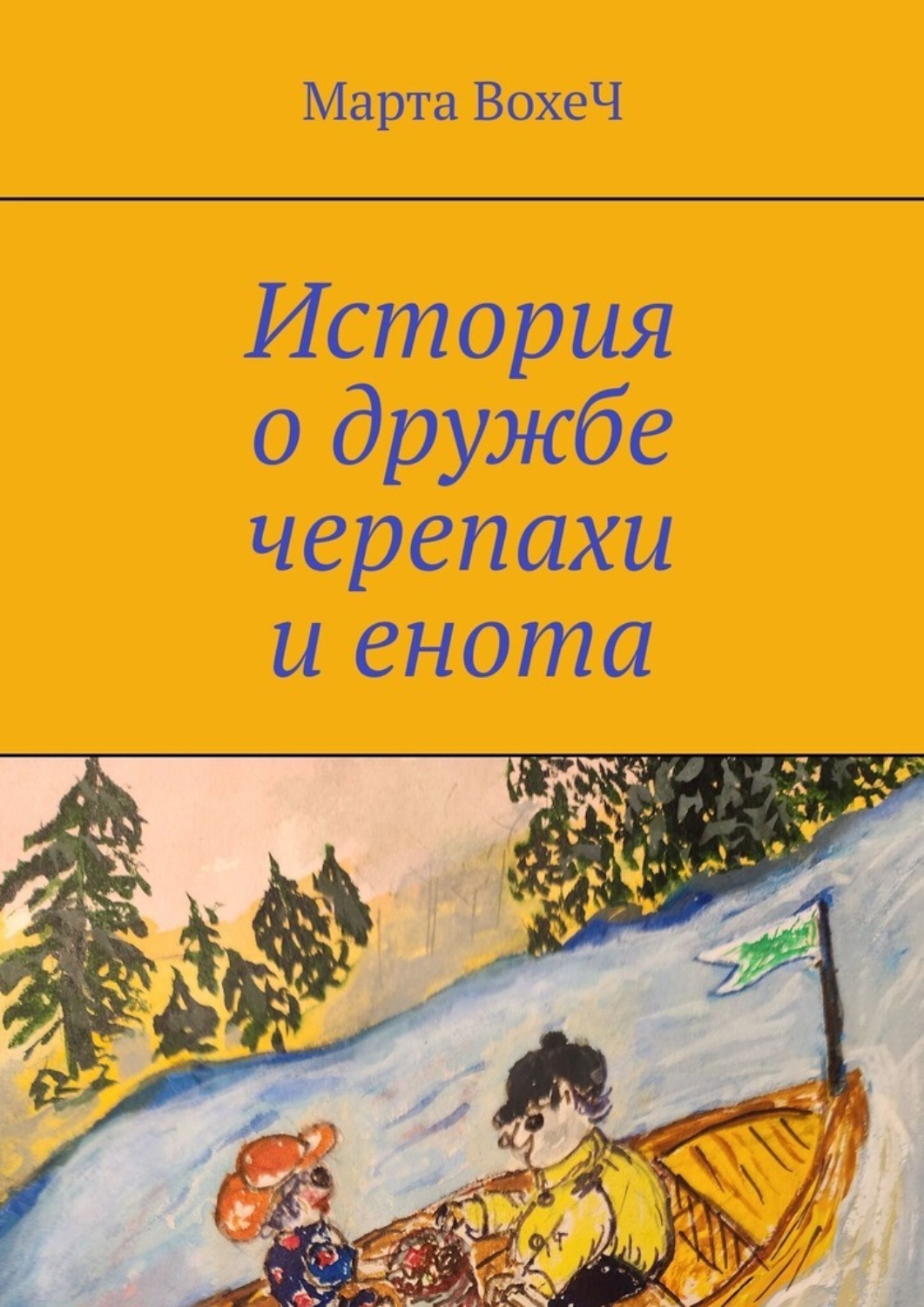 Обложка книги «История о дружбе черепахи и енота»