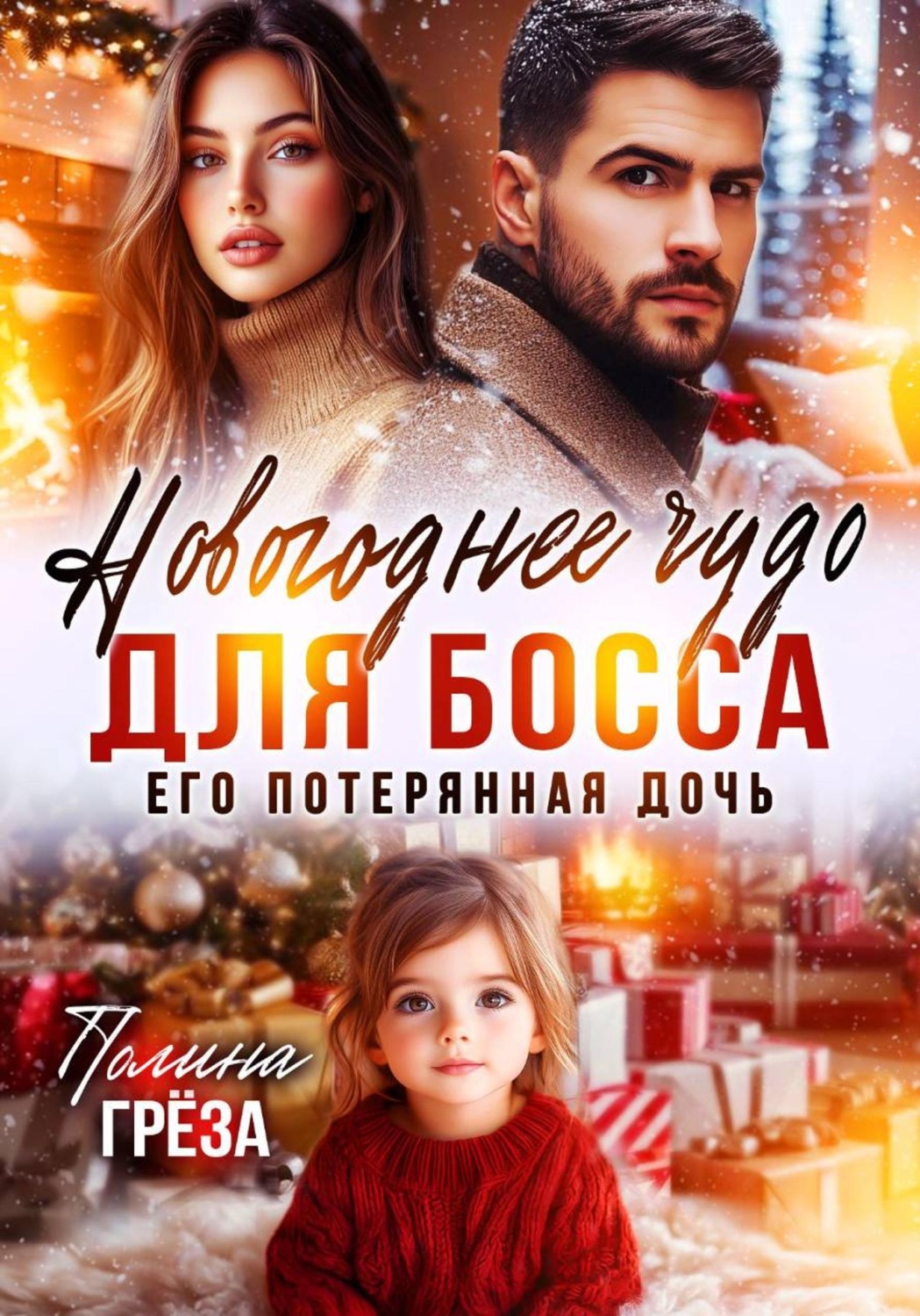 Обложка книги «Новогоднее чудо для босса. Его потерянная дочь»