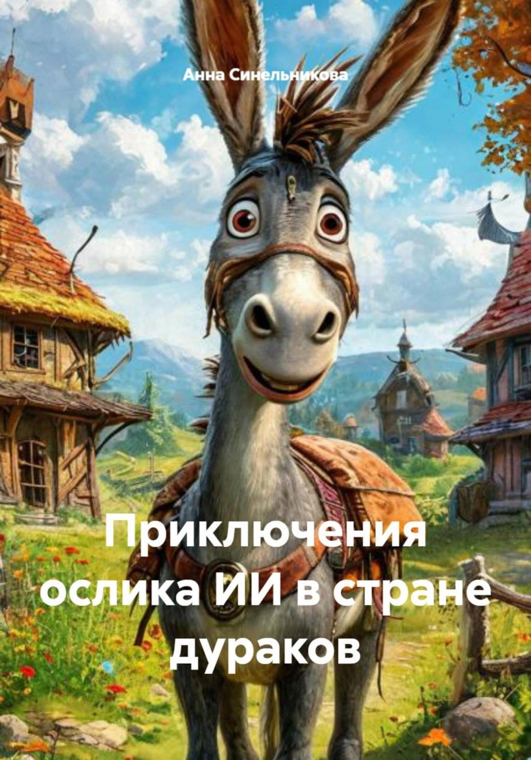 Обложка книги «Приключения ослика ИИ в стране дураков»