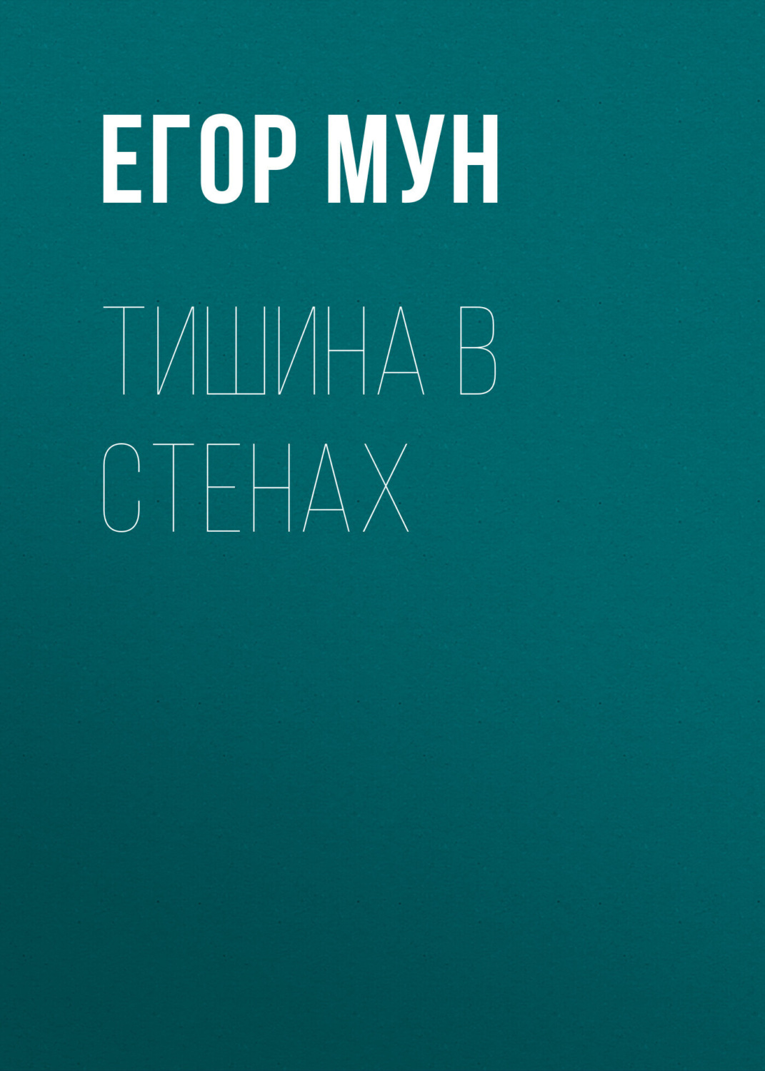 Обложка книги «Тишина в стенах»