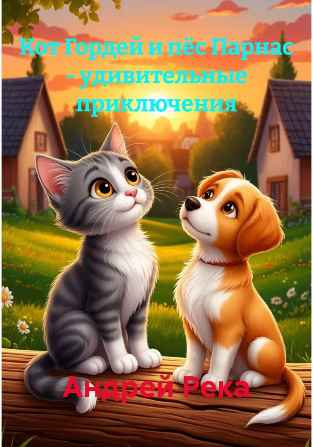 Обложка книги «Кот Гордей и пёс Парнас – удивительные приключения»