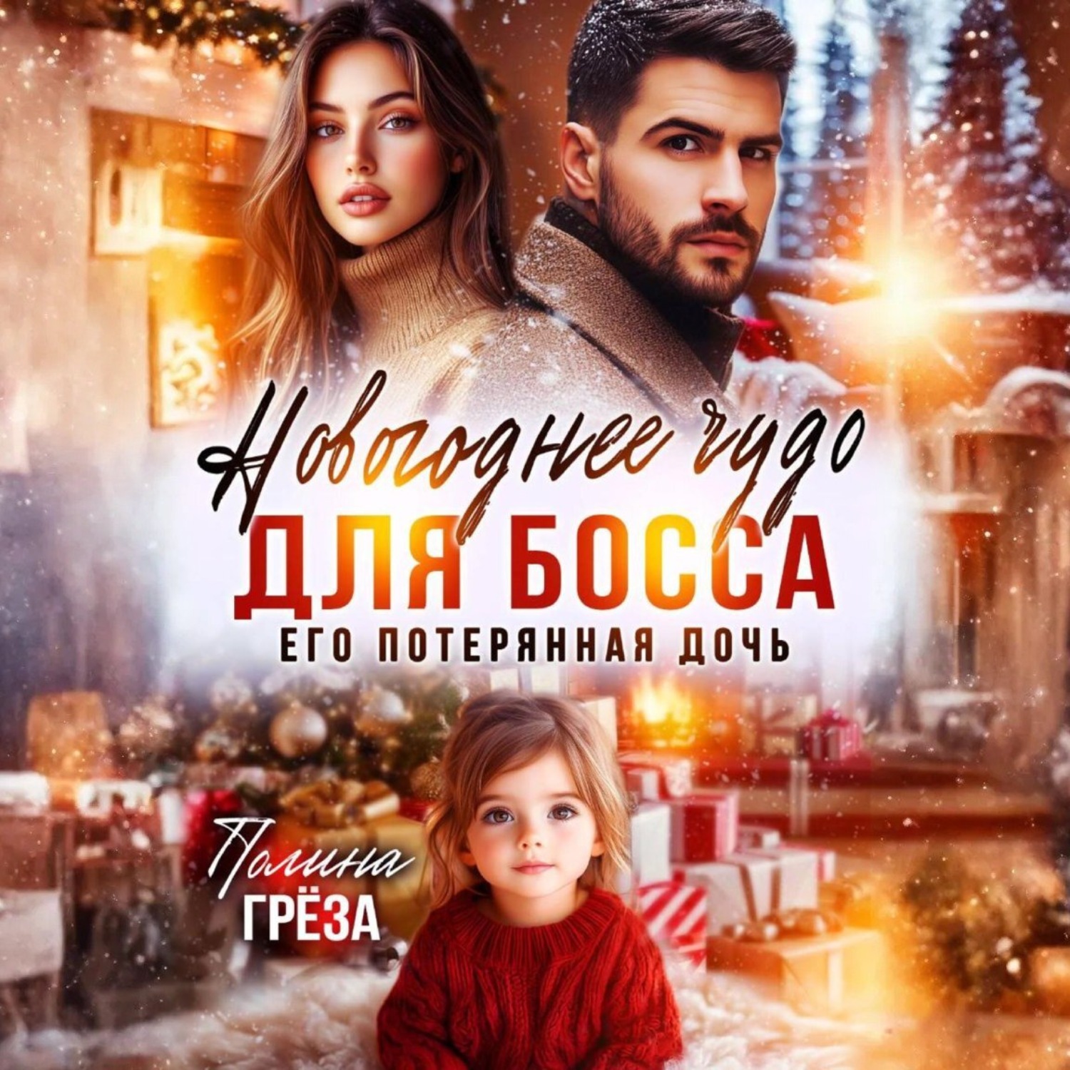 Обложка книги «Новогоднее чудо для босса. Его потерянная дочь»