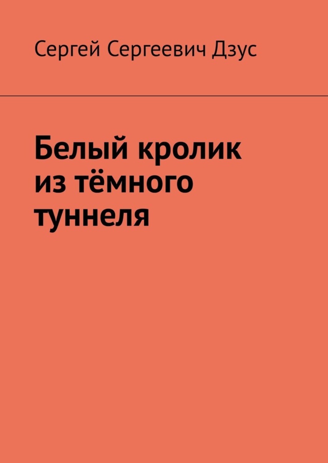 Обложка книги «Белый кролик из тёмного туннеля»