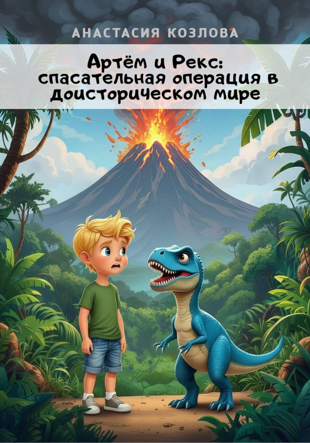 Обложка книги «Артём и Рекс: спасательная операция в доисторическом мире»