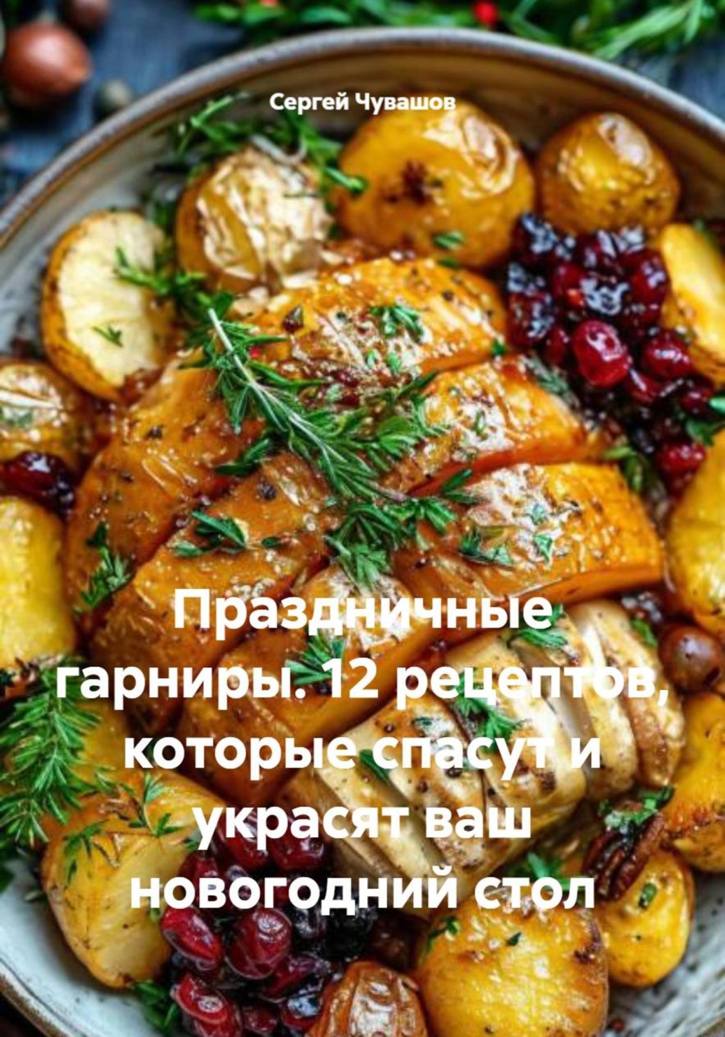 Обложка книги «Праздничные гарниры. 12 рецептов, которые спасут и украсят ваш новогодний стол»