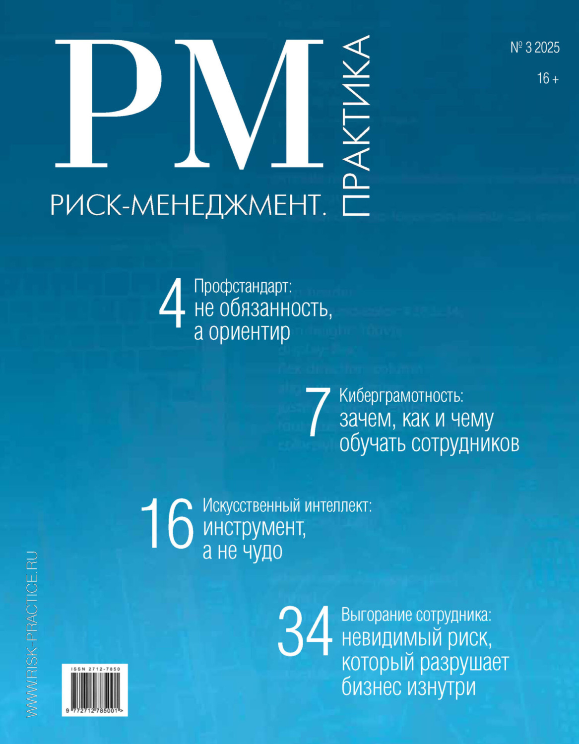 Обложка книги «Риск-менеджмент. Практика. №3/2025»