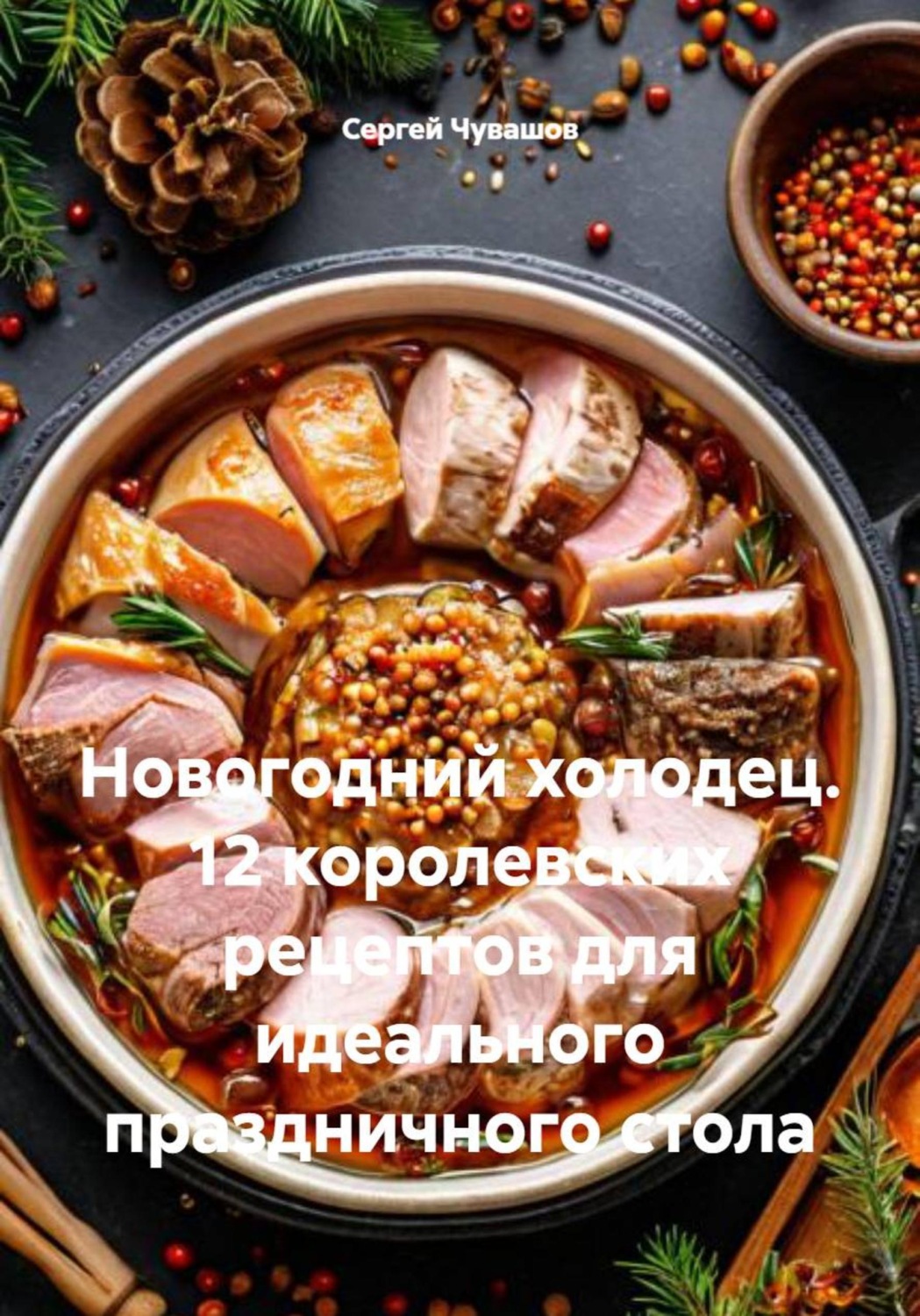 Обложка книги «Новогодний холодец. 12 королевских рецептов для идеального праздничного стола»