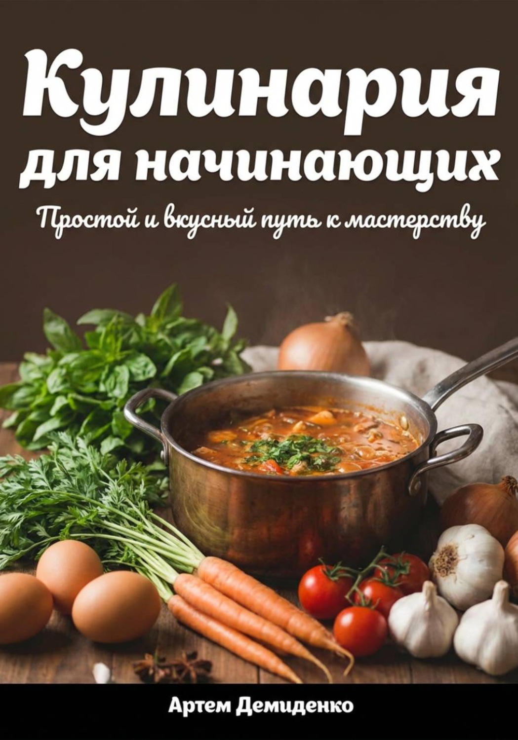 Обложка книги «Кулинария для начинающих: Простой и вкусный путь к мастерству»