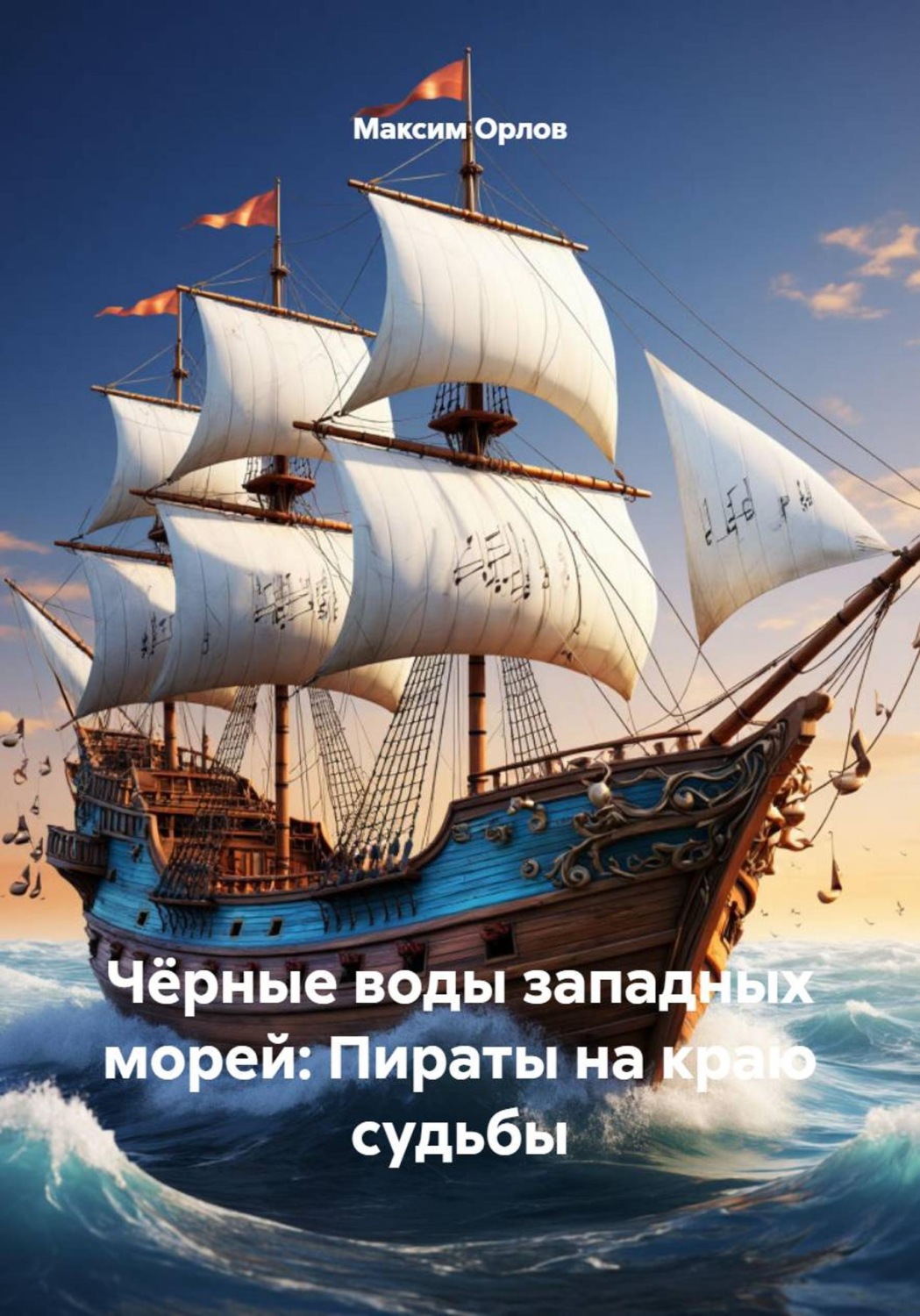 Обложка книги «Чёрные воды западных морей: Пираты на краю судьбы»